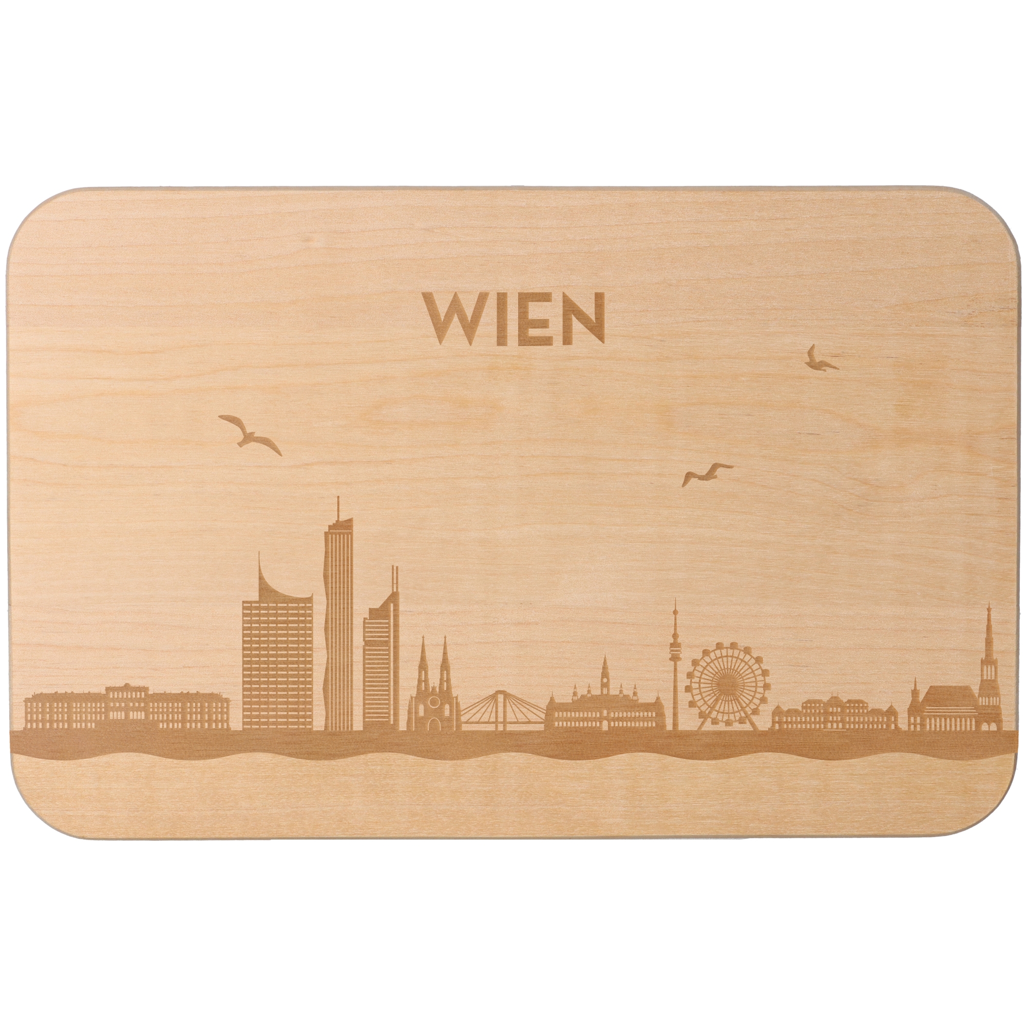 Frühstücksbrett Skyline Wien Frühstücksbrett Skyline Wien