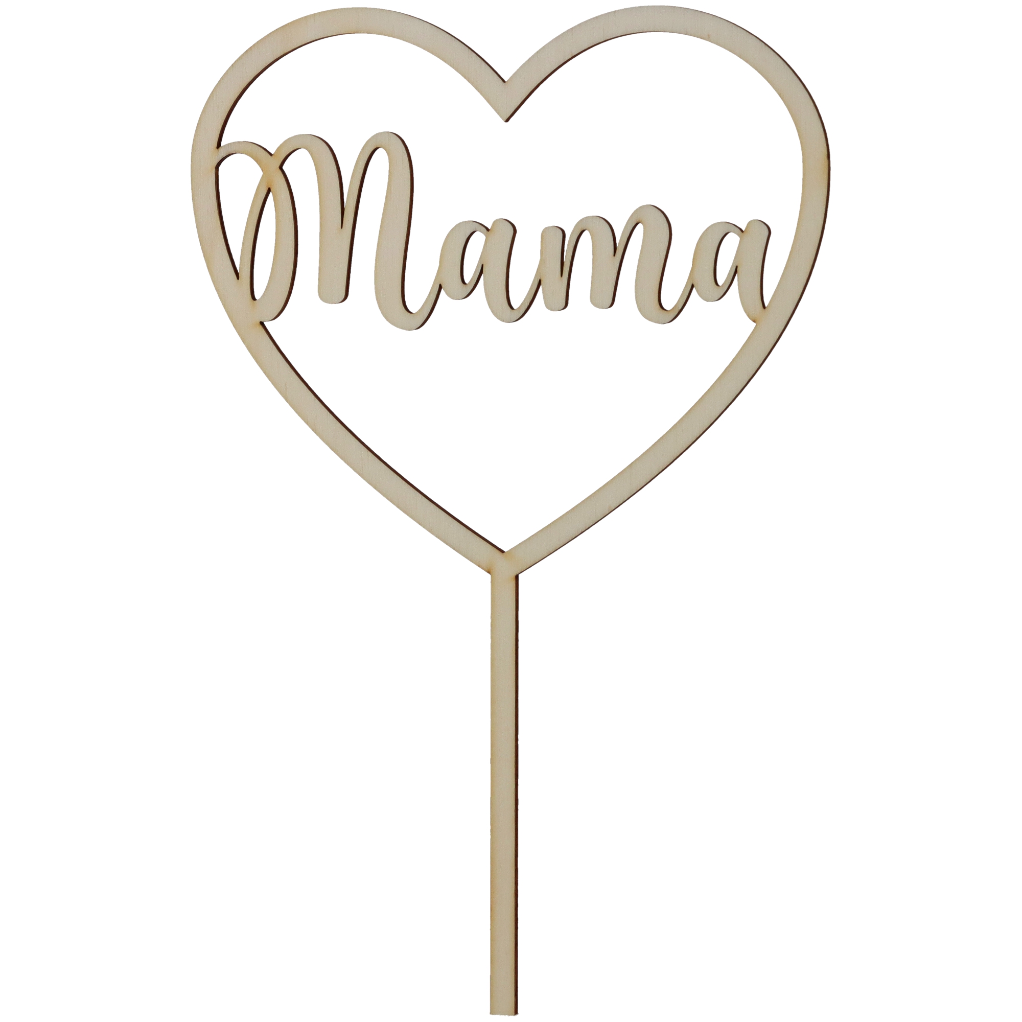 Cake Topper "Mama" groß aus Holz