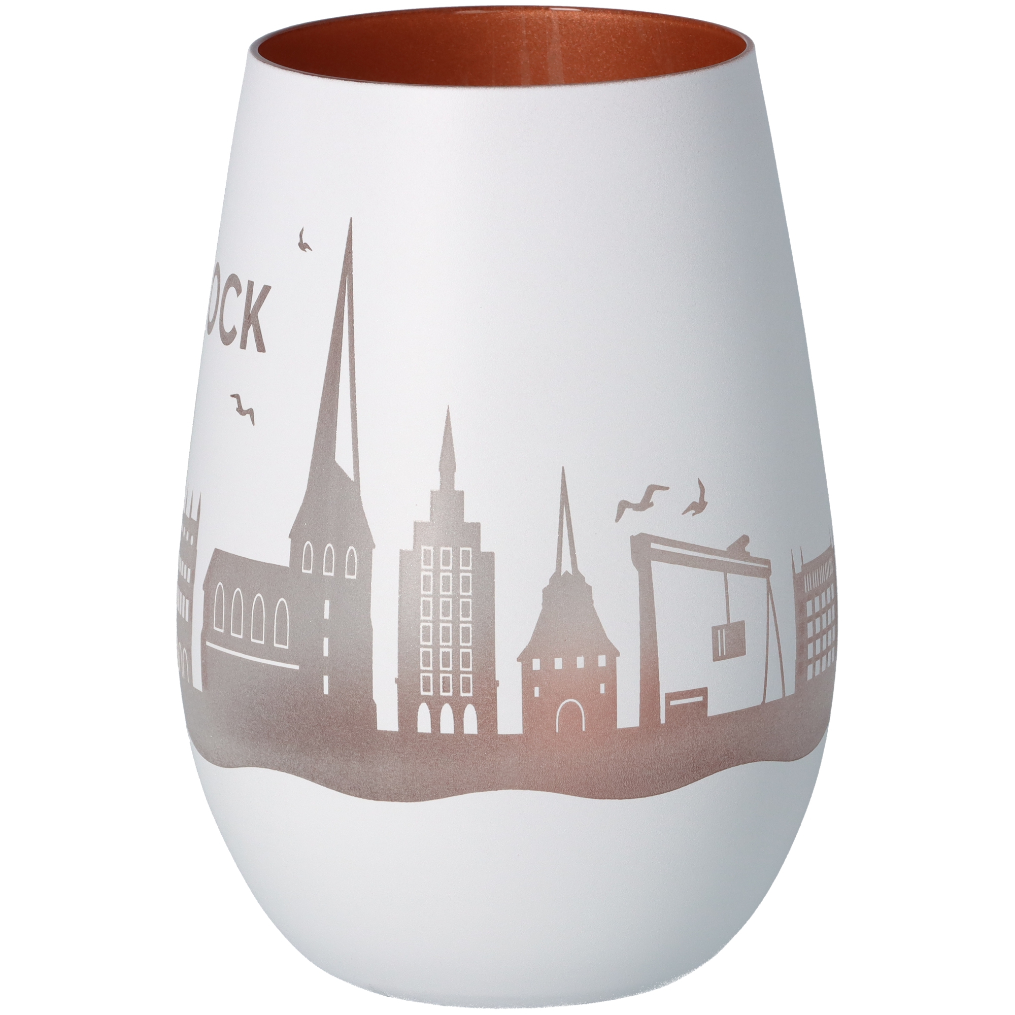 Windlicht Skyline Rostock