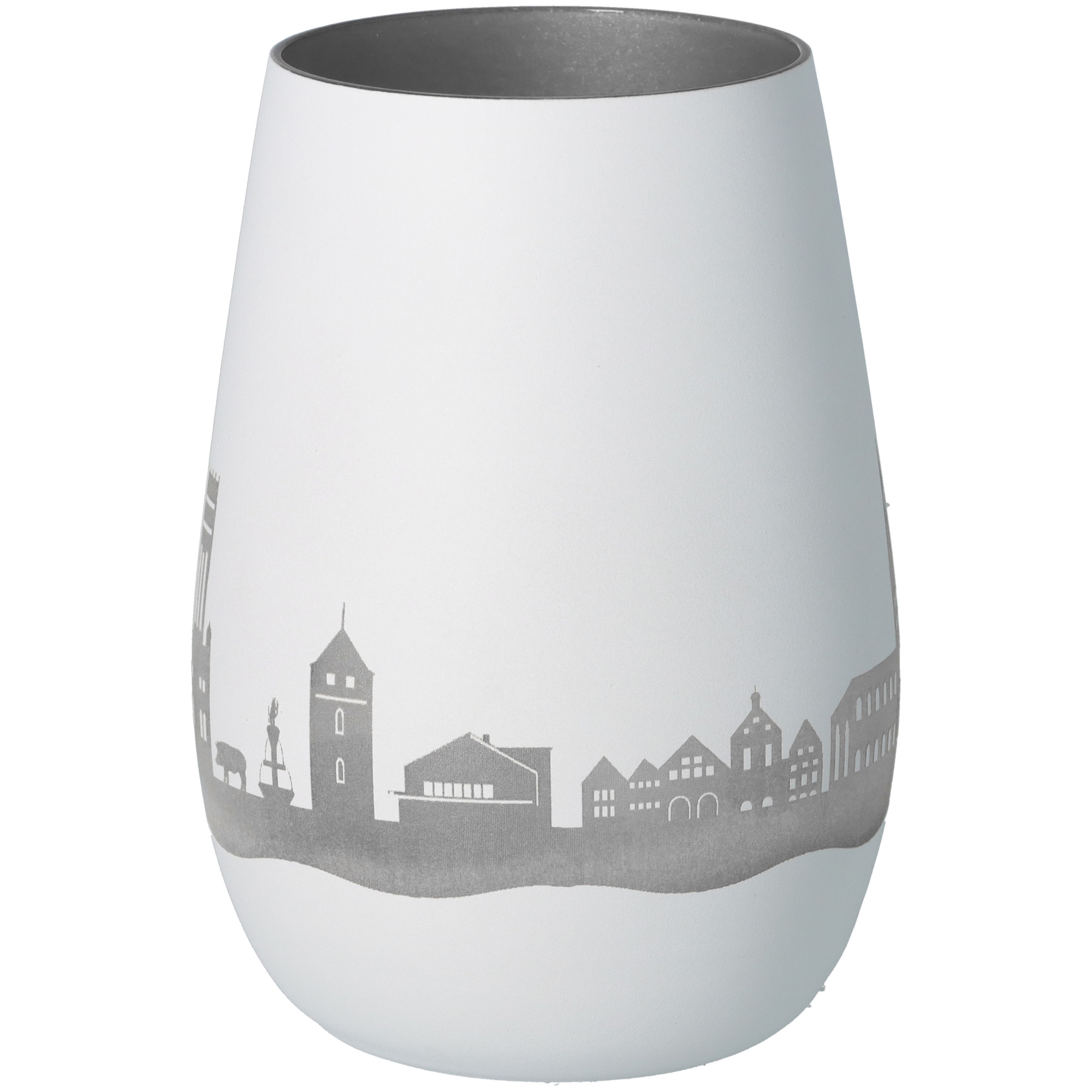 Windlicht Skyline Lüneburg Töpferei, Krug, Vase, Kunst, Porzellan