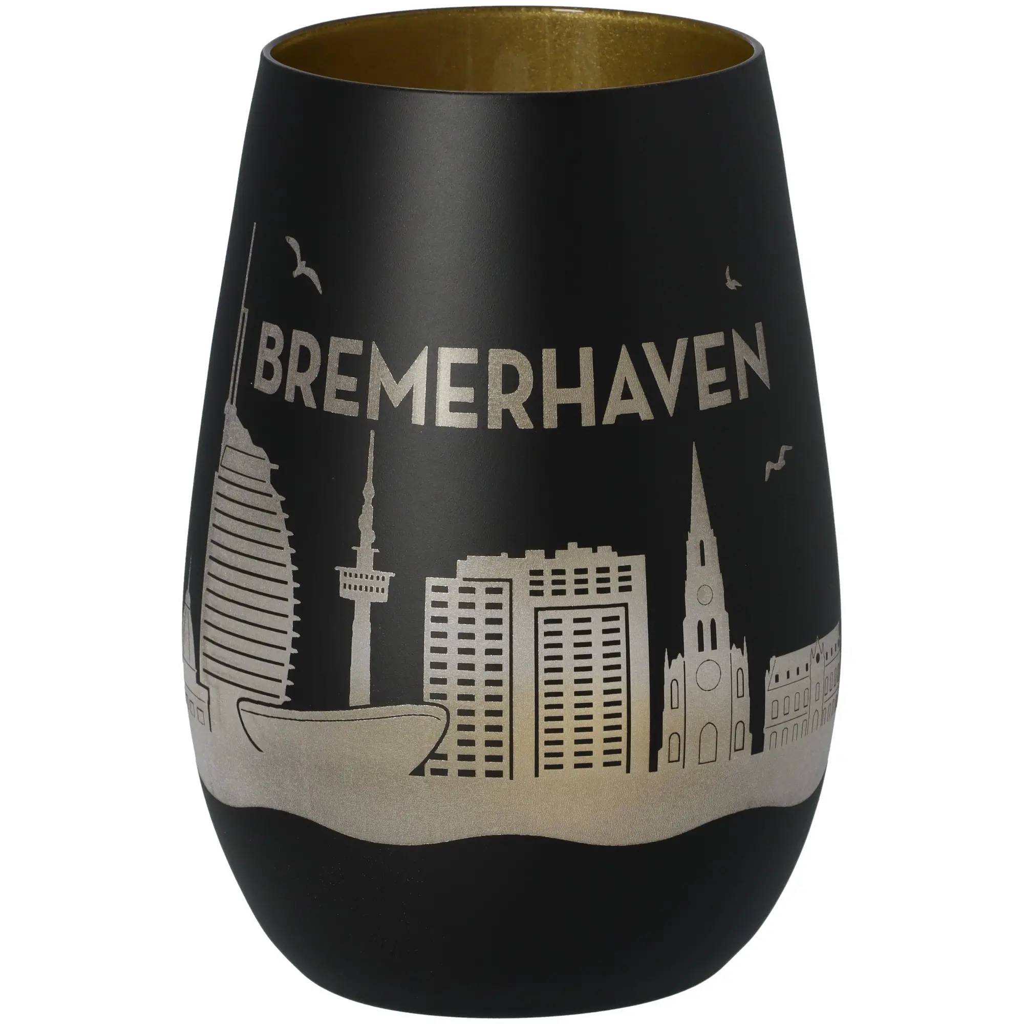 Windlicht Skyline Bremerhaven