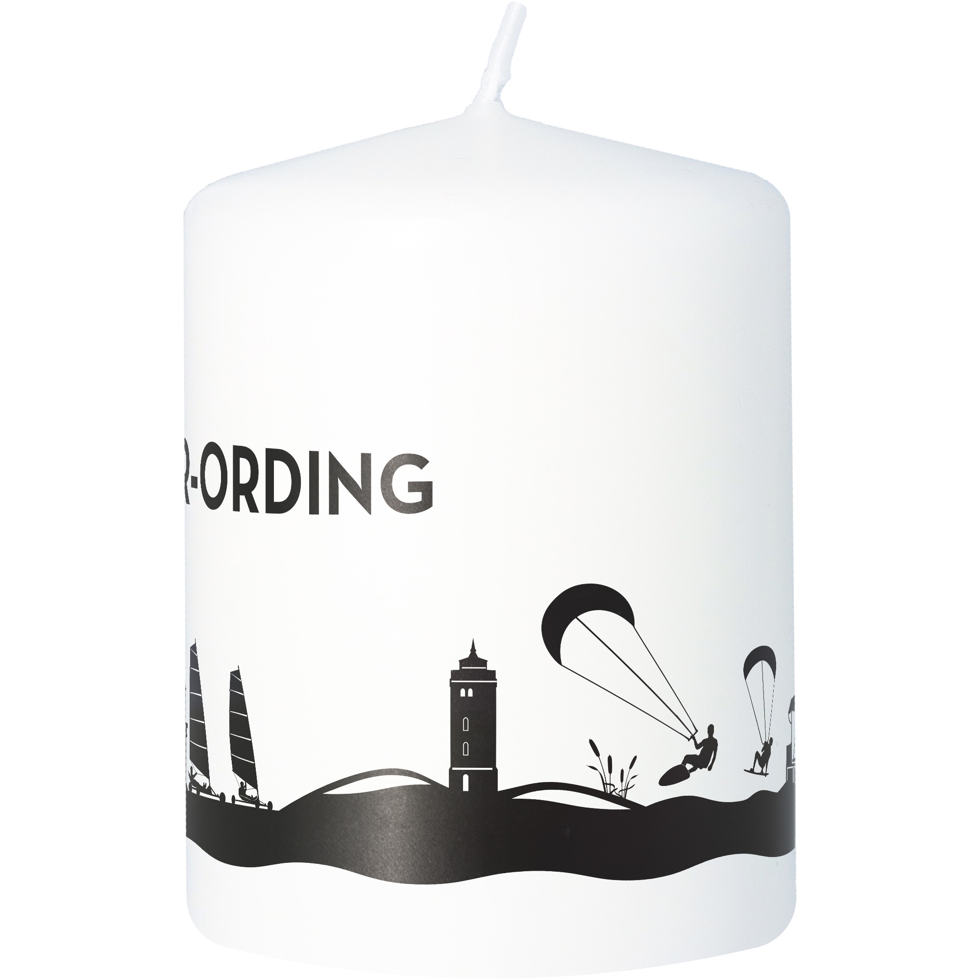 Stumpenkerze Skyline St. Peter-Ording Stumpenkerze Skyline St. Peter-Ording