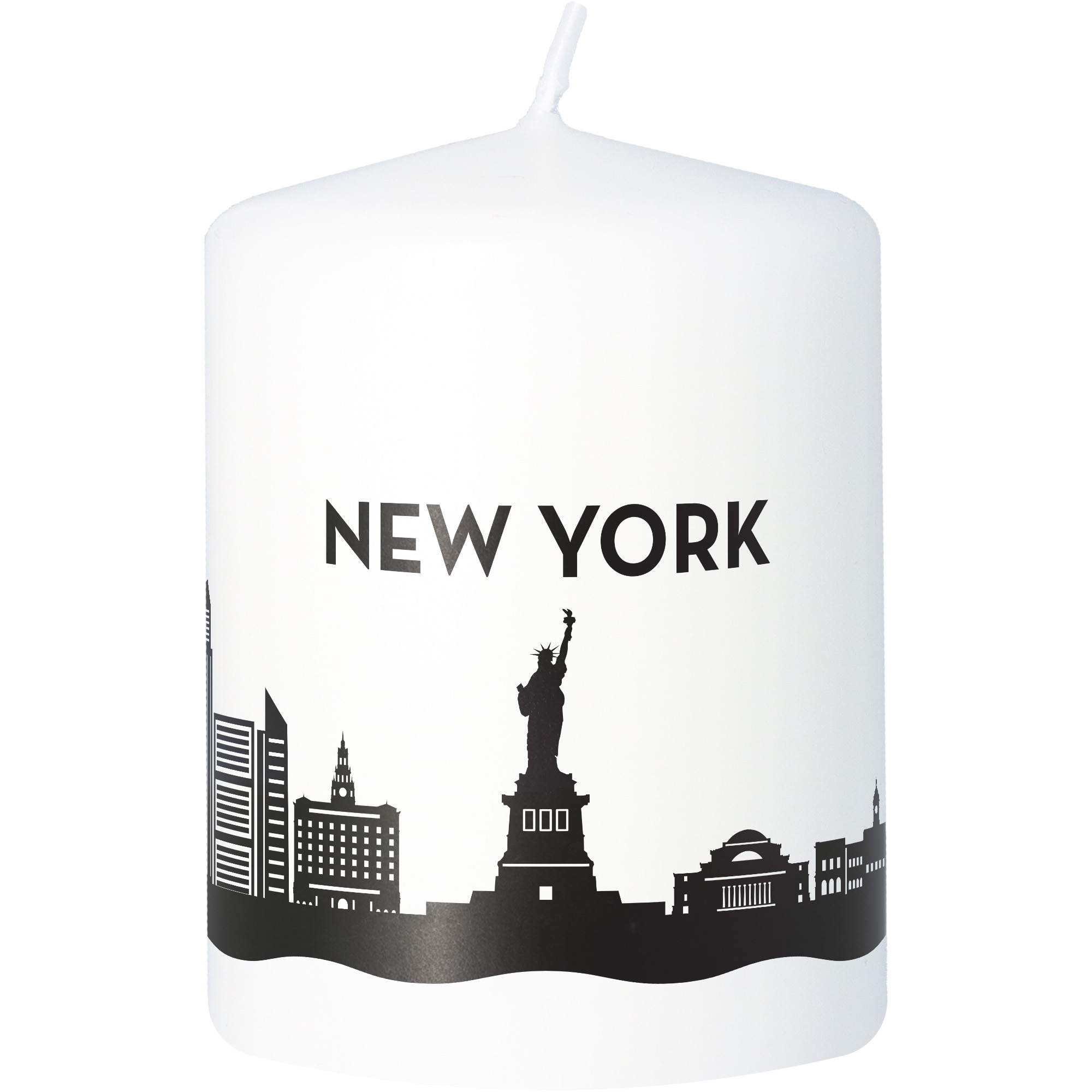 Stumpenkerze Skyline New York Kerze