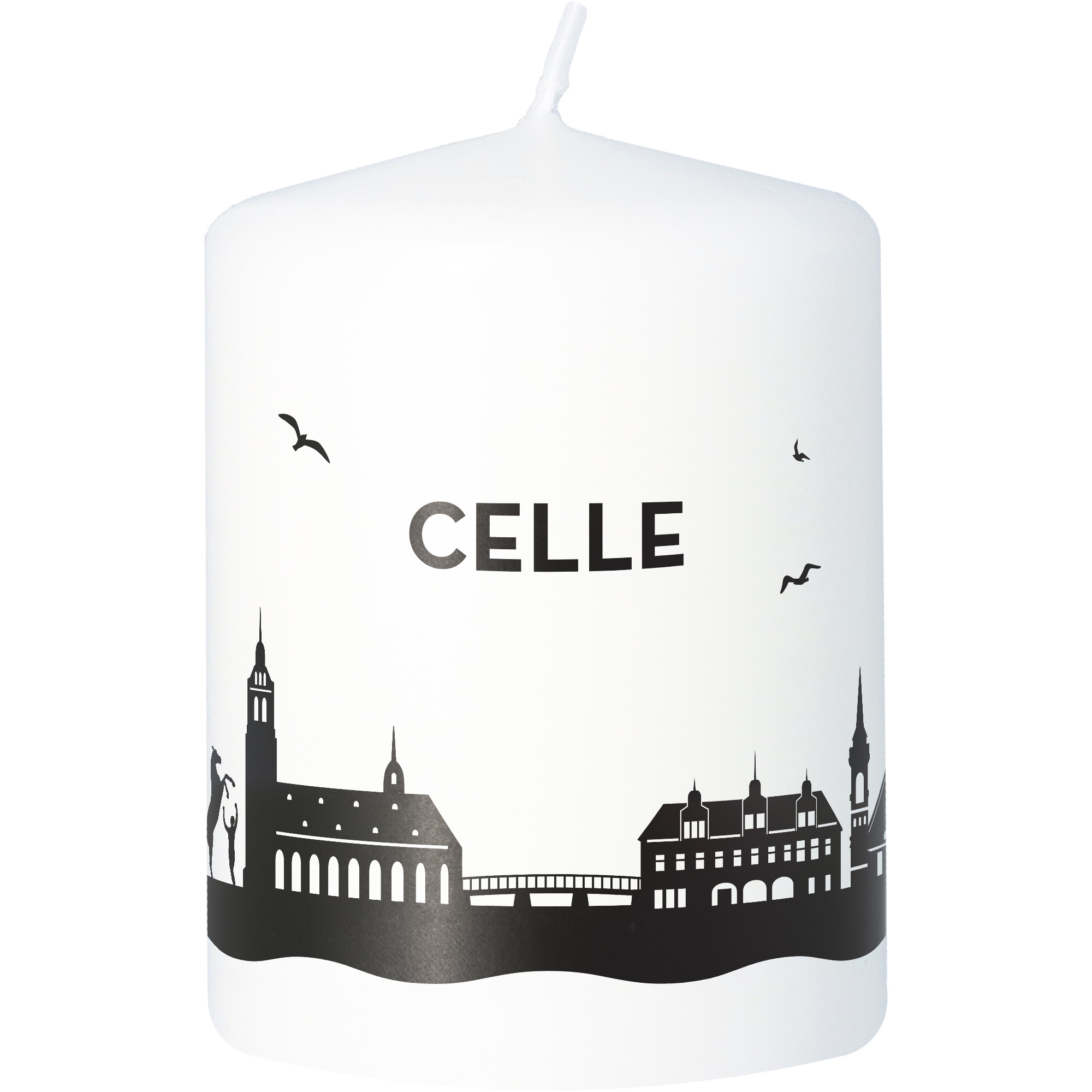 Stumpenkerze Skyline Celle Stumpenkerze Skyline Celle