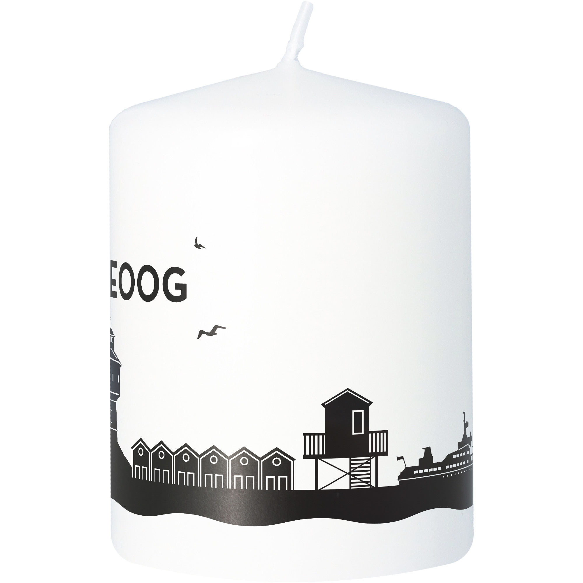 Stumpenkerze Skyline Langeoog Stumpenkerze Skyline Langeoog