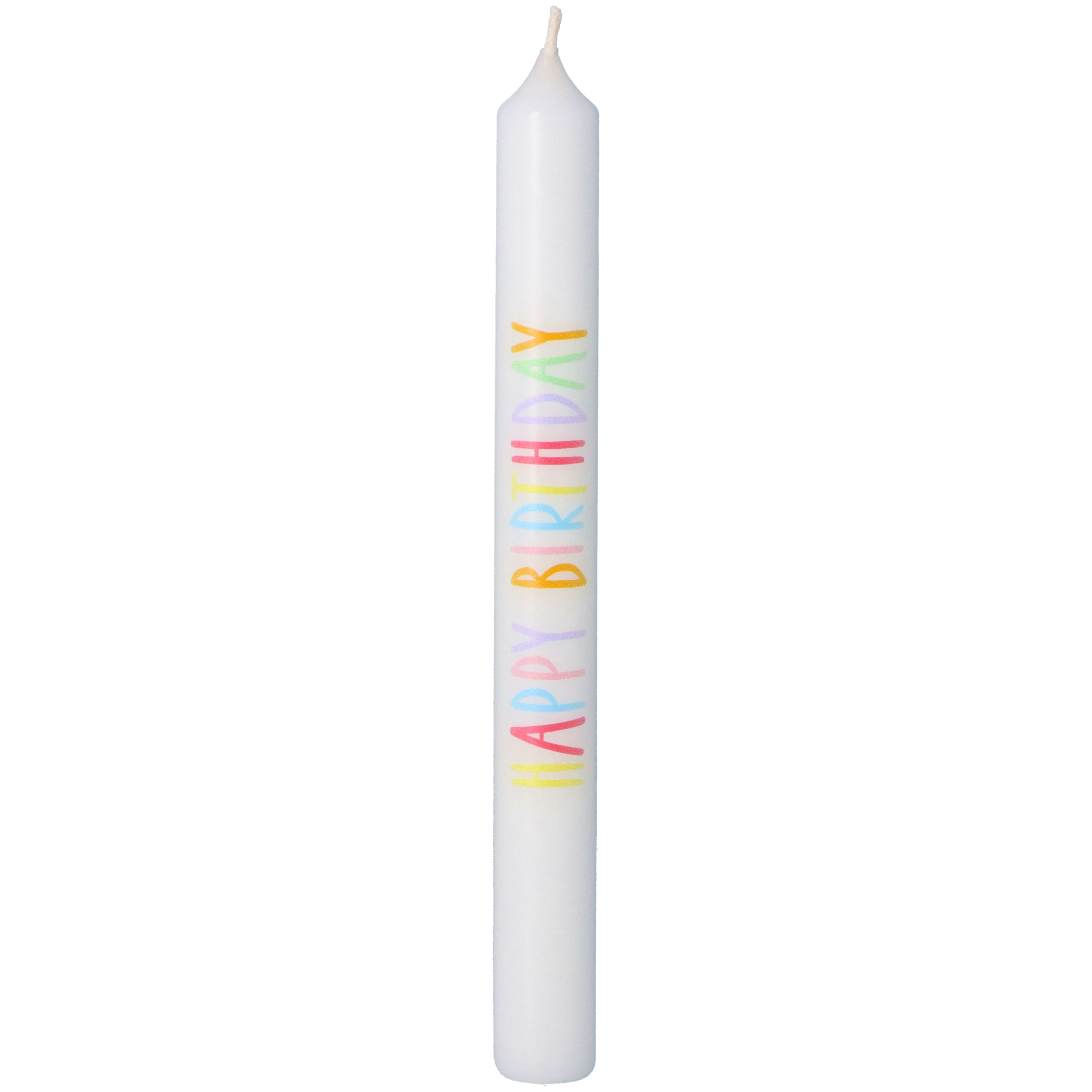 Stabkerze "Happy Birthday"