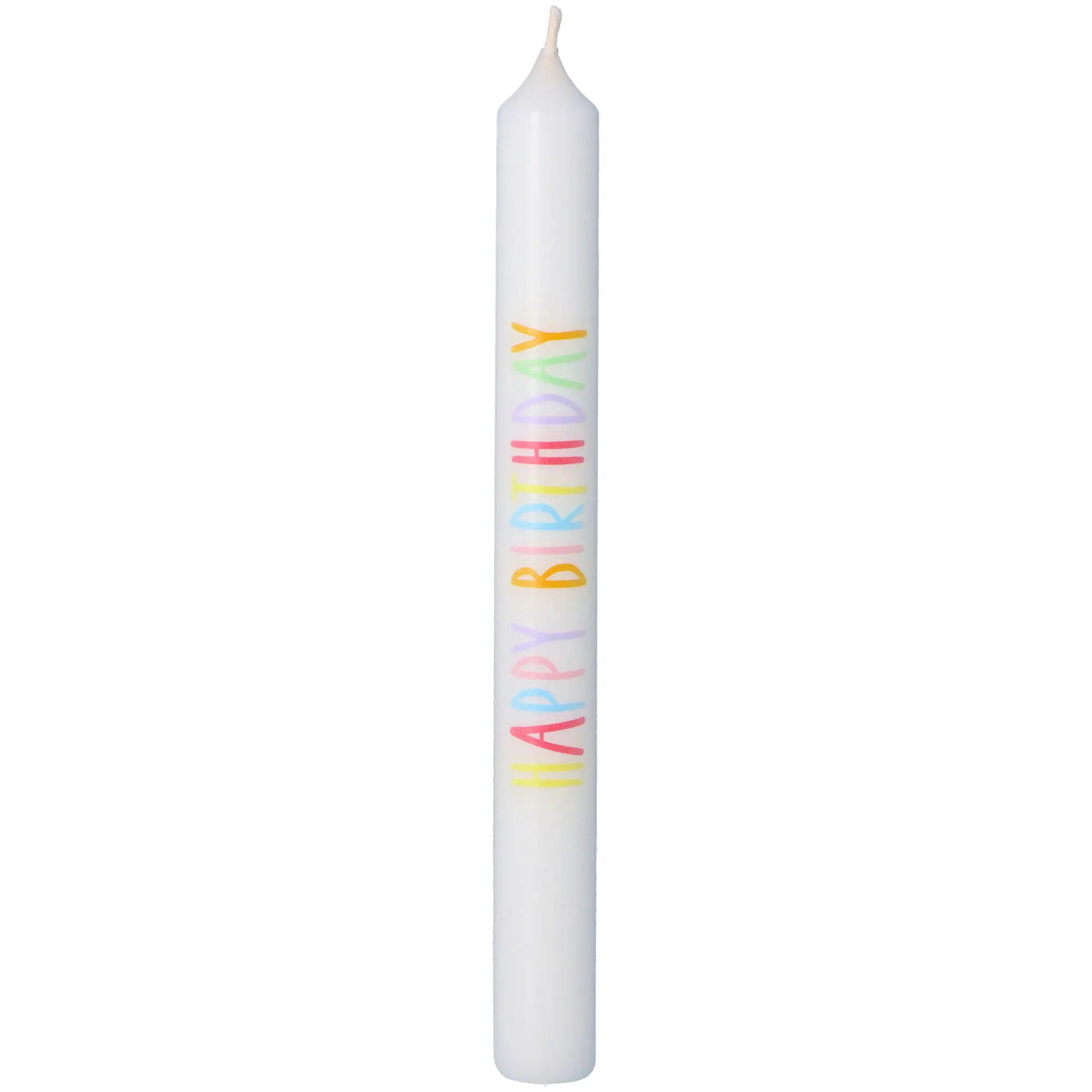 Stabkerze "Happy Birthday"