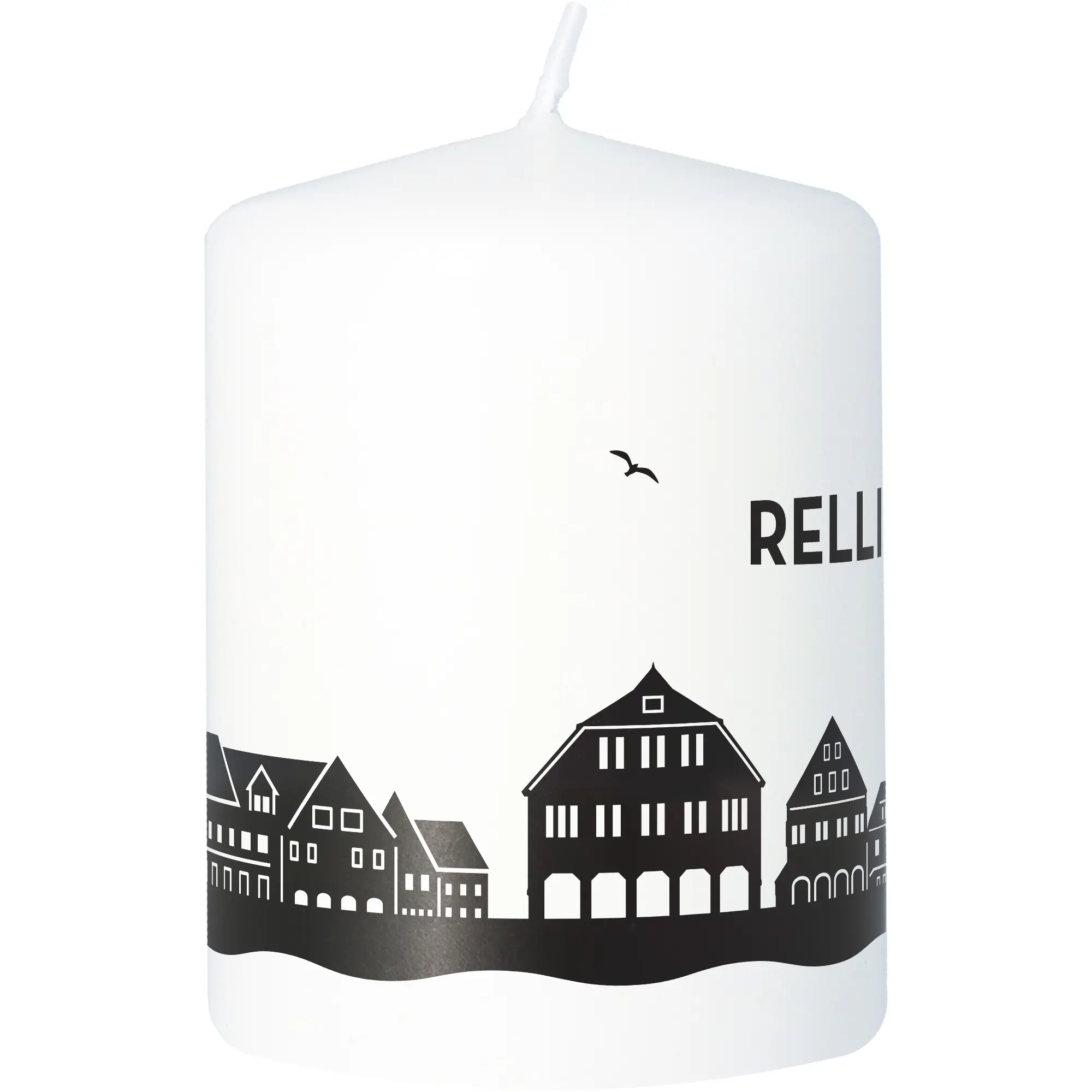 Stumpenkerze Skyline Rellingen