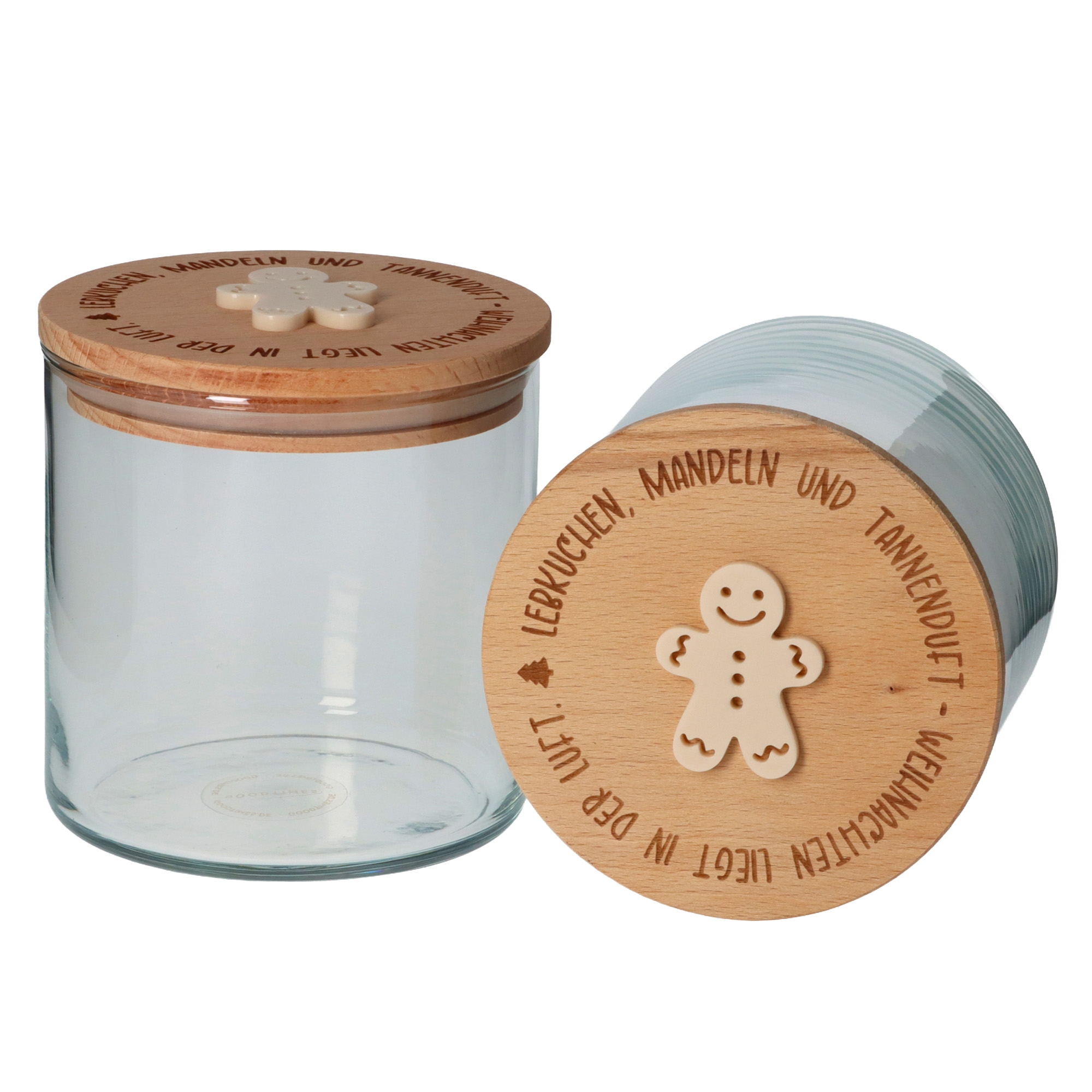 Geschenkglas "Weihnachten" Ivory Krug, Band, Kopf, Person, Gesicht