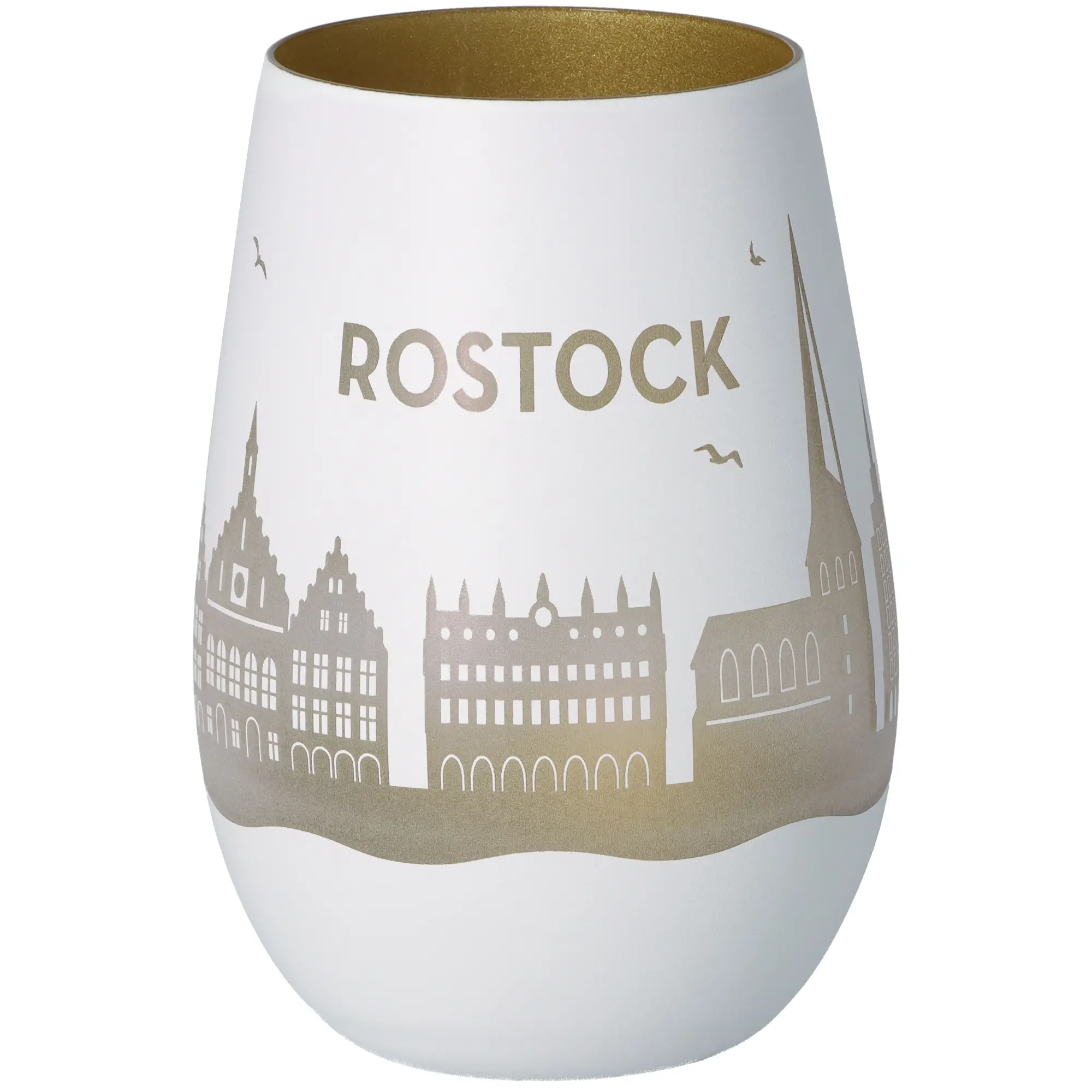 Windlicht Skyline Rostock