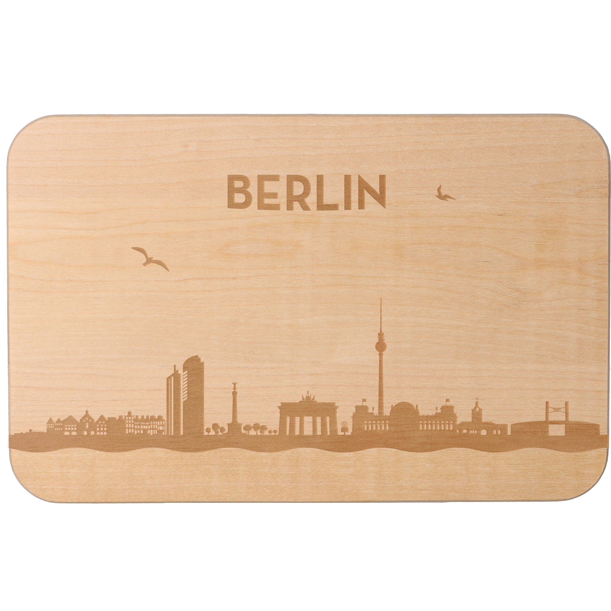 Frühstücksbrett Skyline Berlin