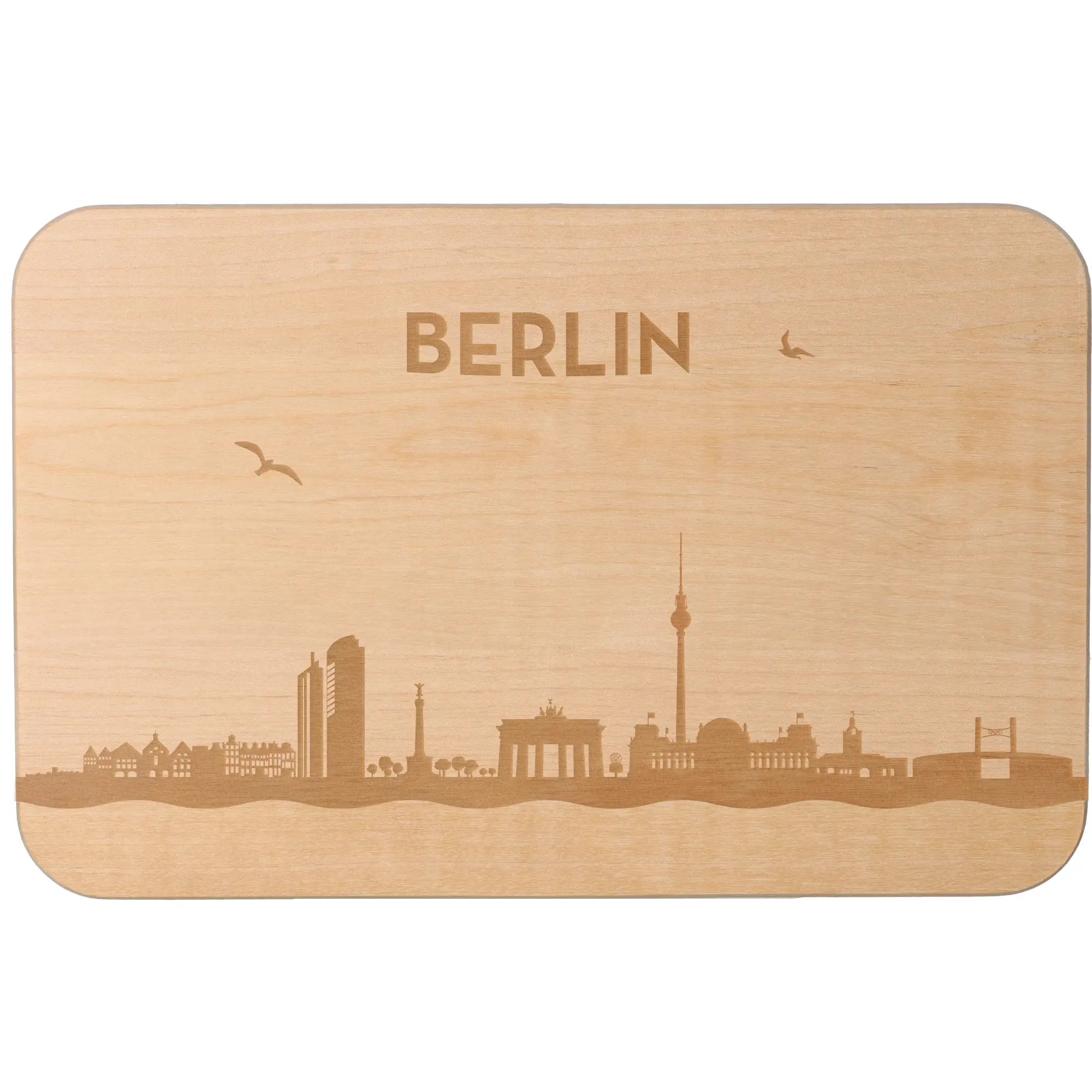 Frühstücksbrett Skyline Berlin