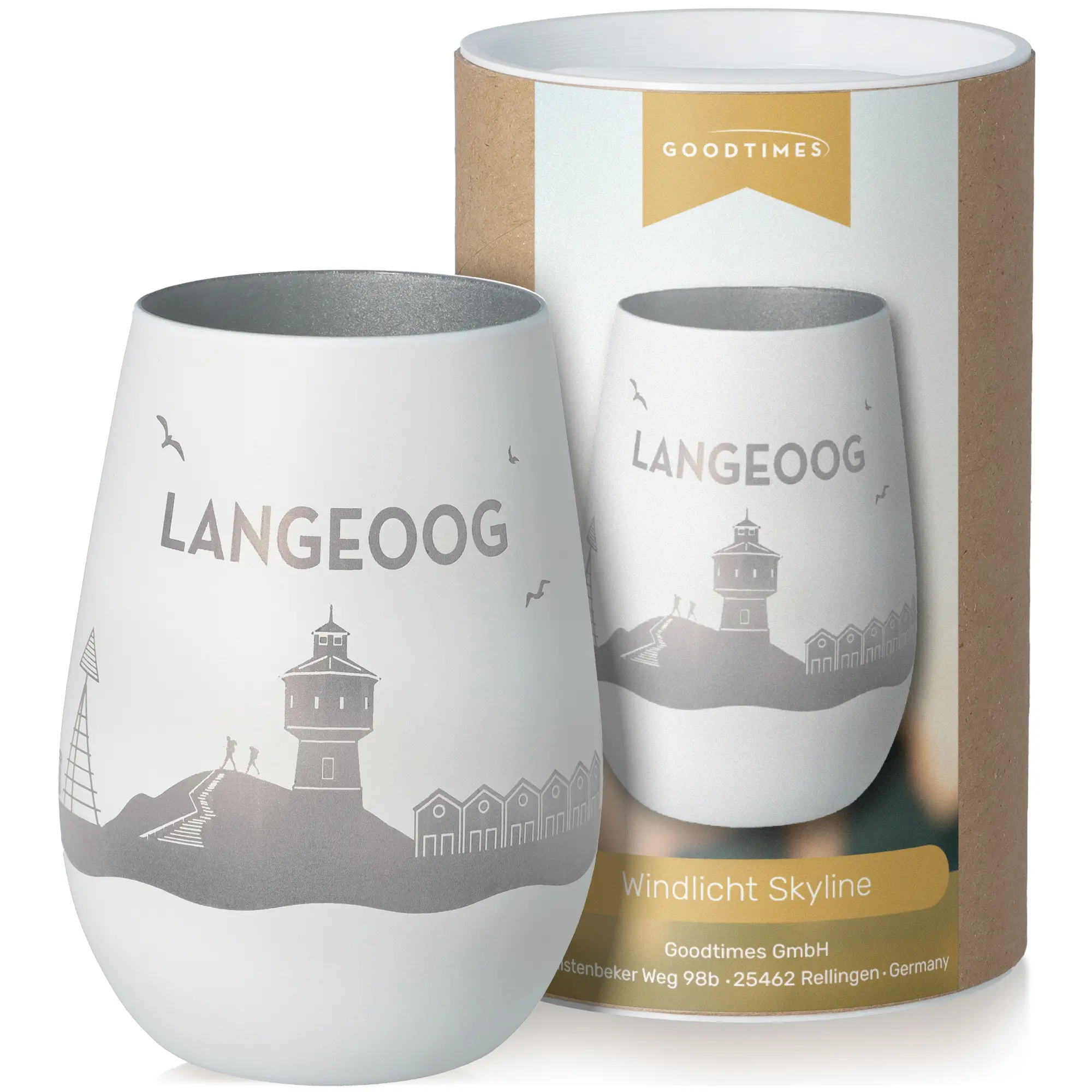 Windlicht Skyline Langeoog
