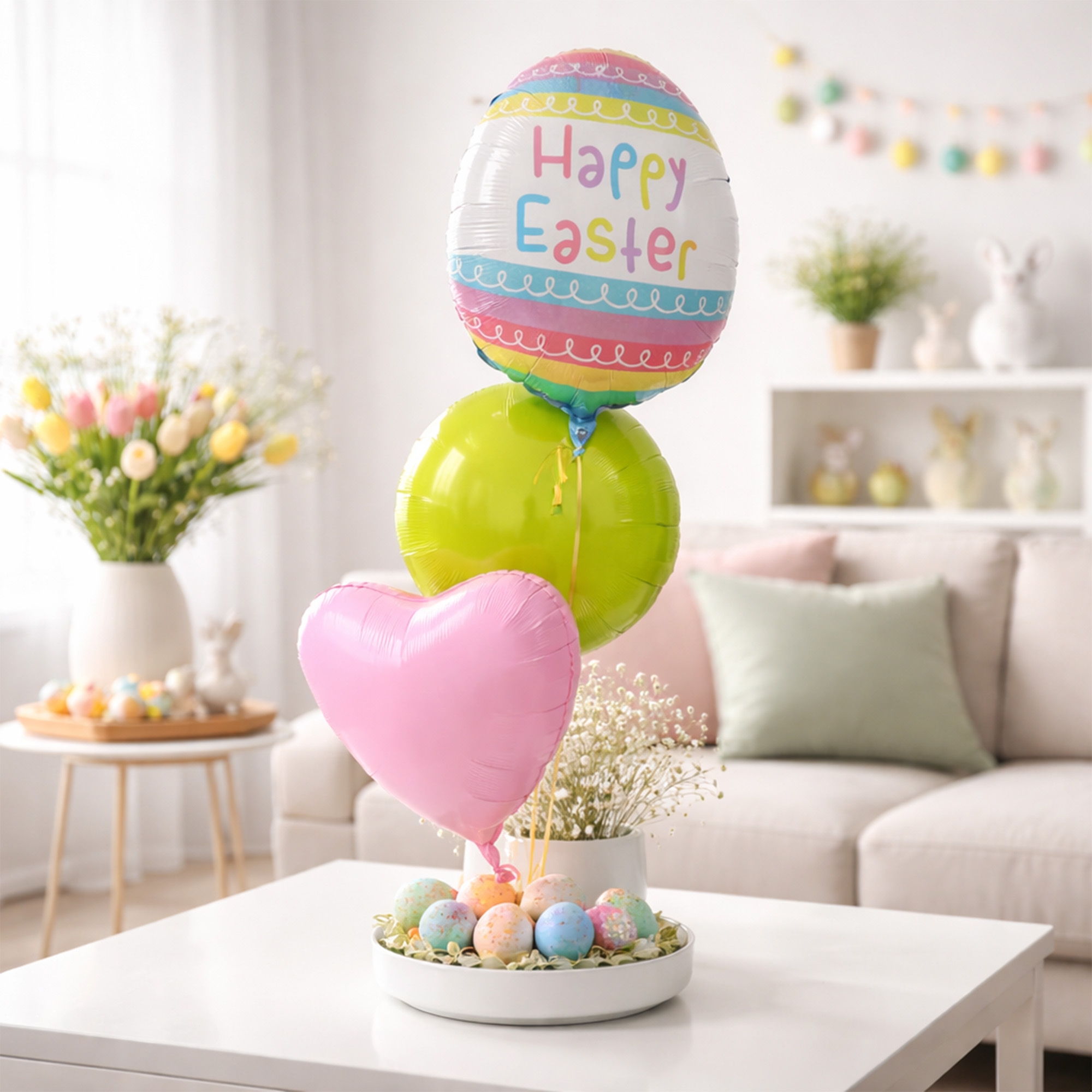 Ballons, Ostern, Luftballons, Dekoration, Frühlingsdeko