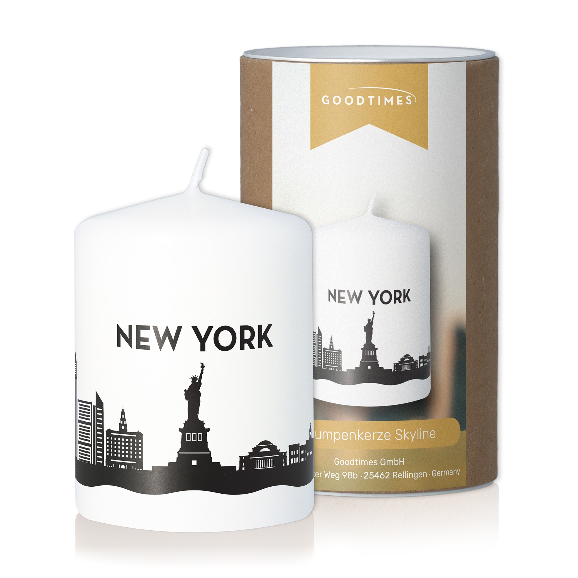 Stumpenkerze Skyline New York