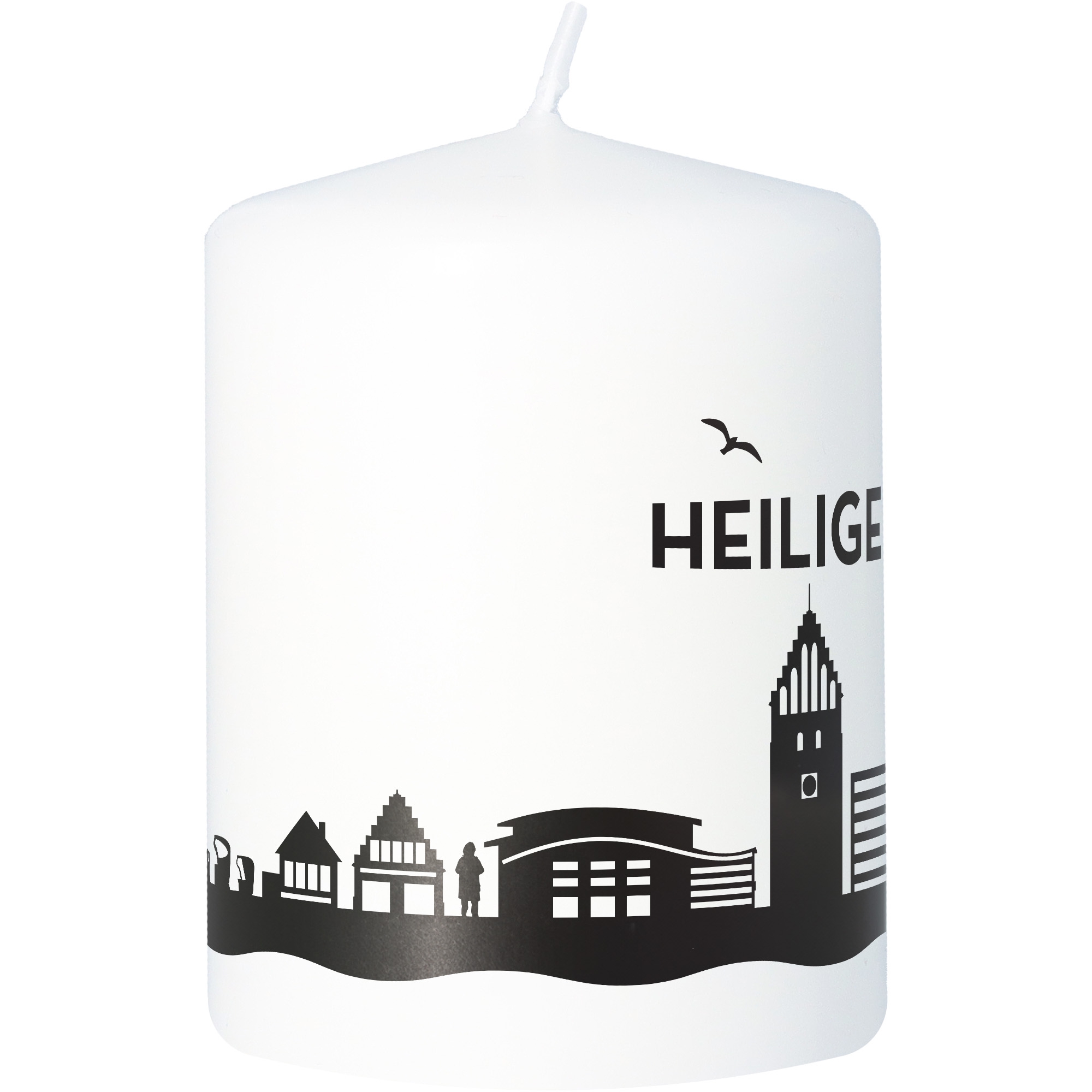 Stumpenkerze Skyline Heiligenhafen Stumpenkerze Skyline Heiligenhafen