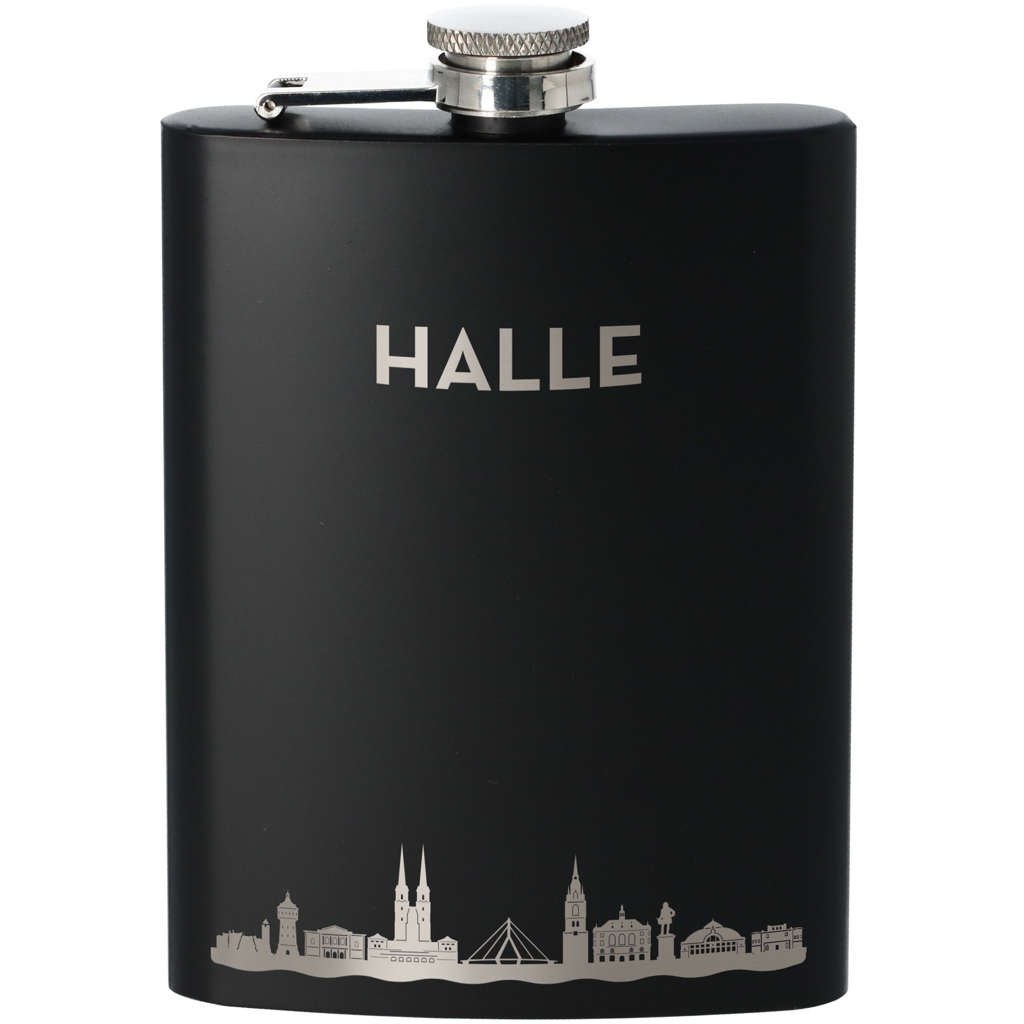 Flachmann Skyline Halle Flasche, Rasierwasser