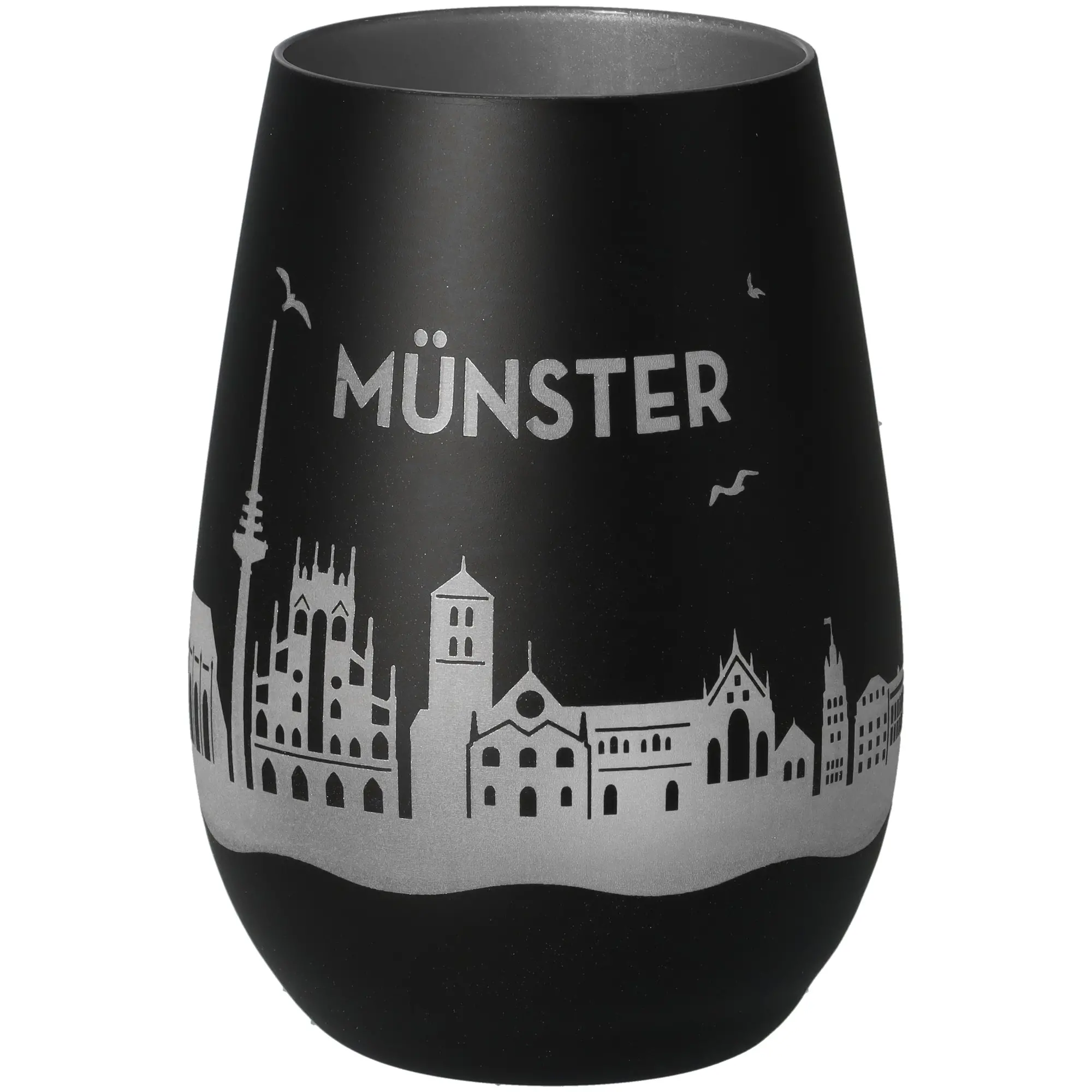 tumbler, metal, schwarz, stadtansicht, Münster
