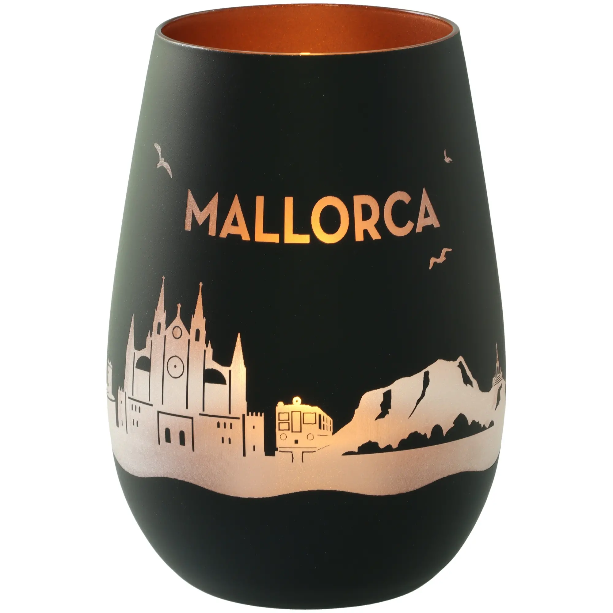 Windlicht Skyline Mallorca Krug, Töpferei