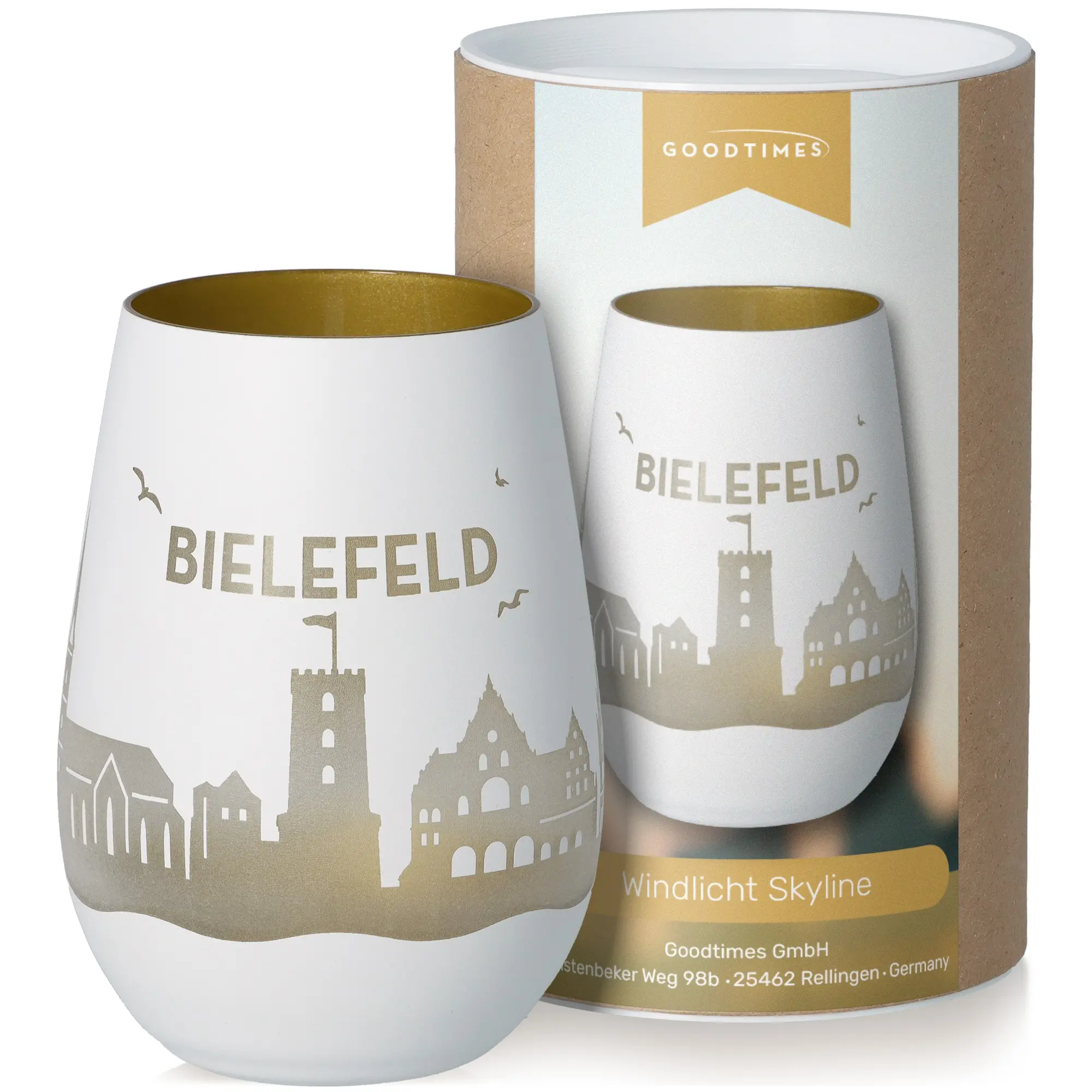 Windlicht Skyline Bielefeld