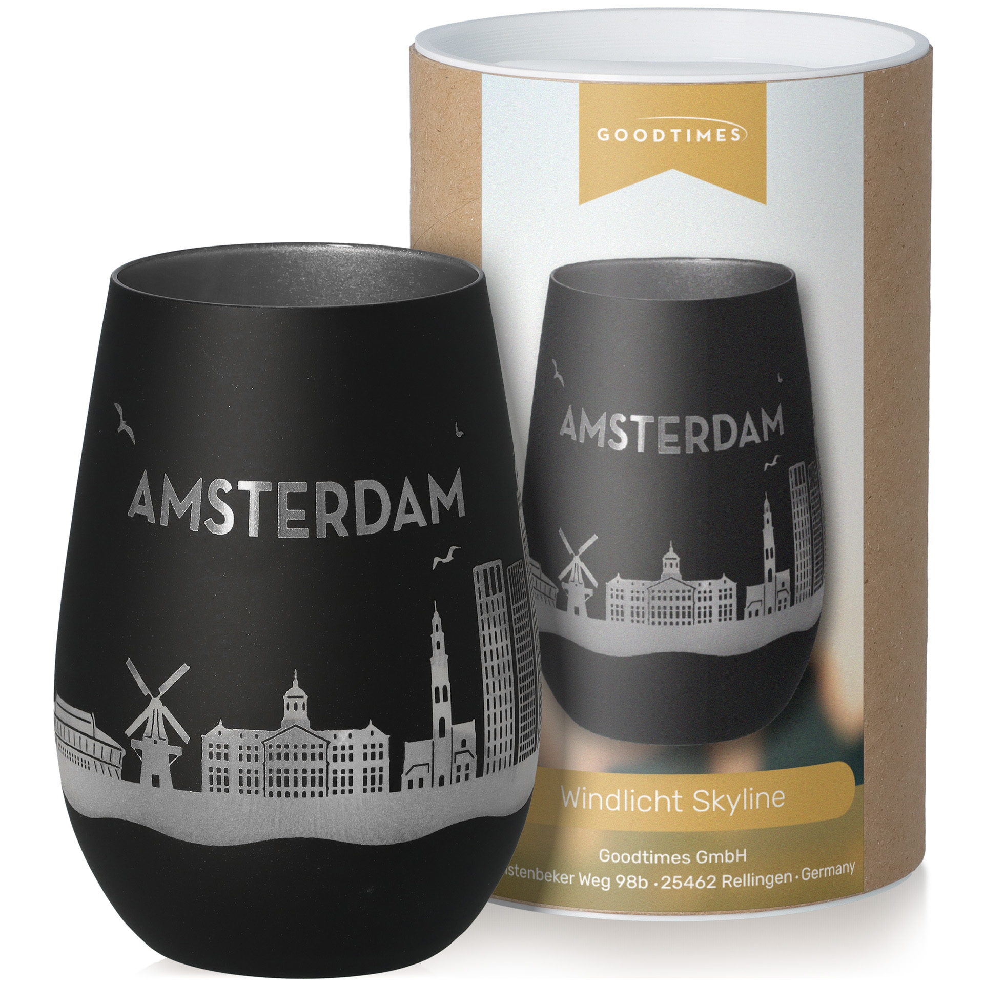 Windlicht Skyline Amsterdam Krug, Töpferei