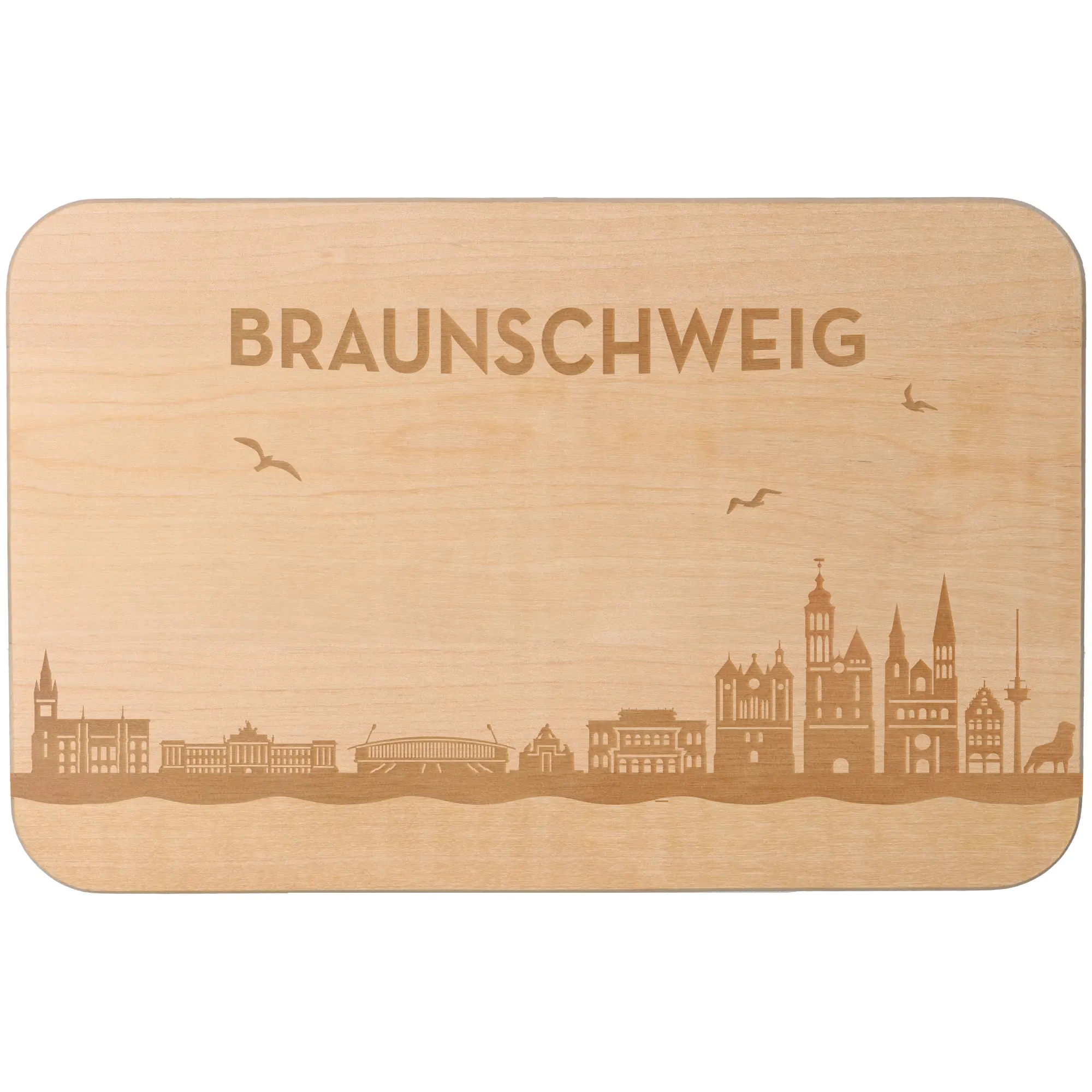 Frühstücksbrett Skyline Braunschweig