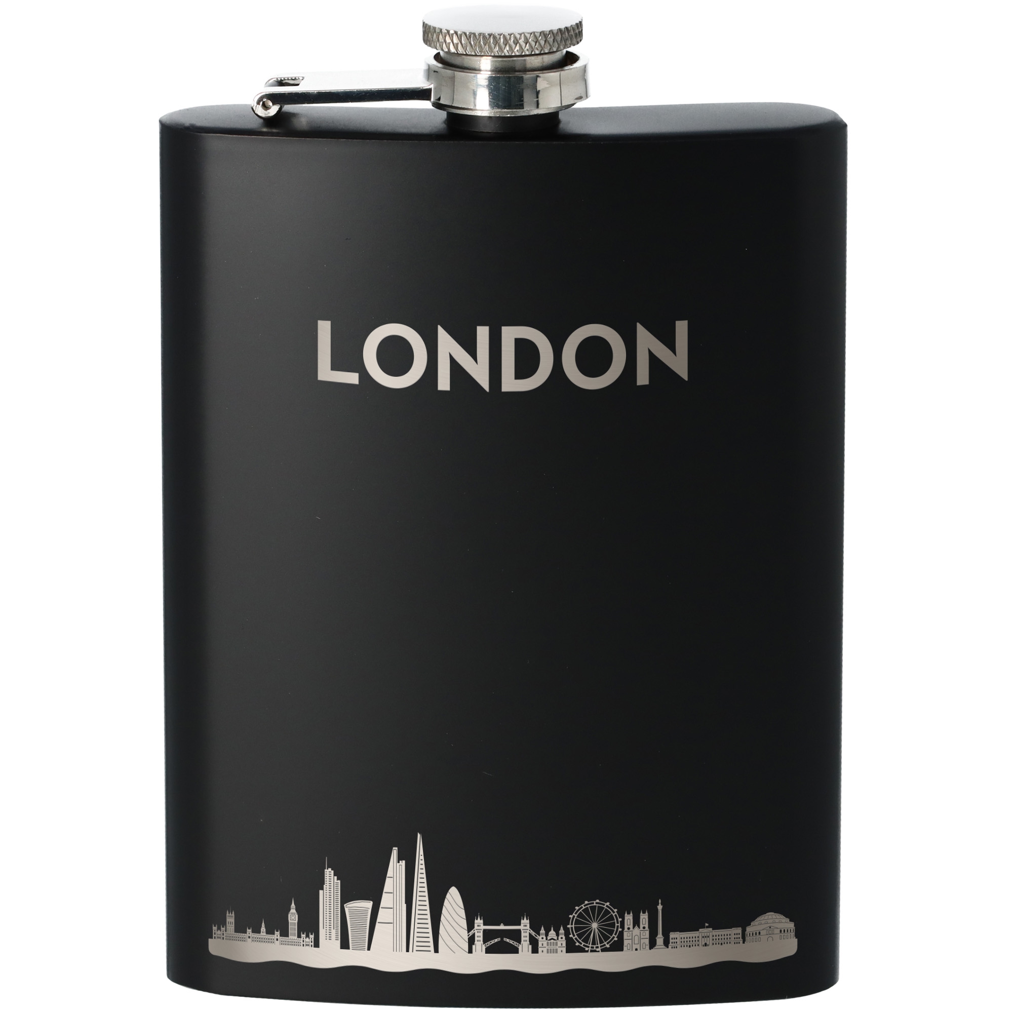 Flachmann Skyline London Flasche, Rasierwasser