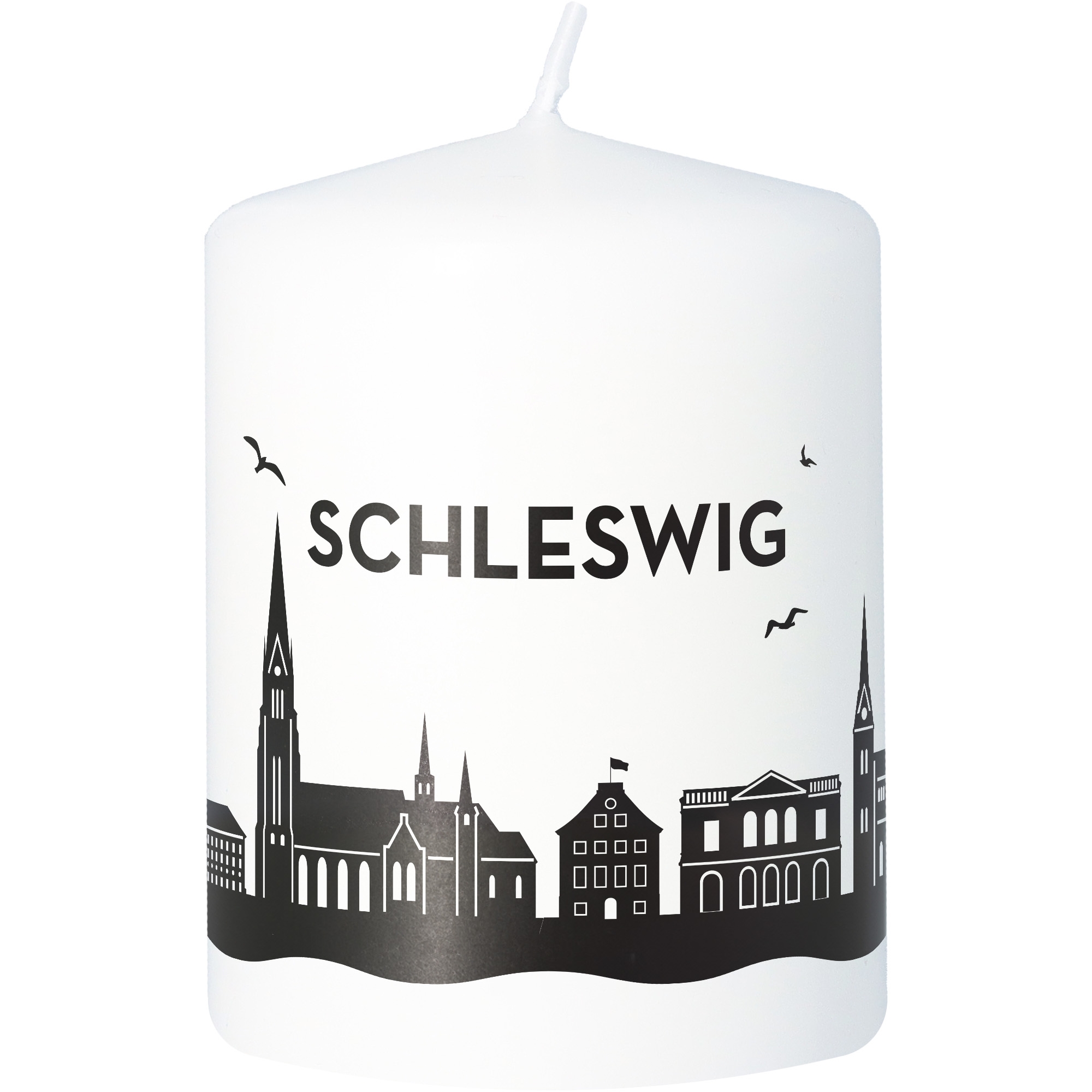 Stumpenkerze Skyline Schleswig Kerze