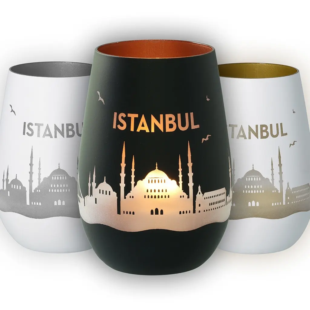 Istanbul, Glas, Becher, Tassen, Silhouette