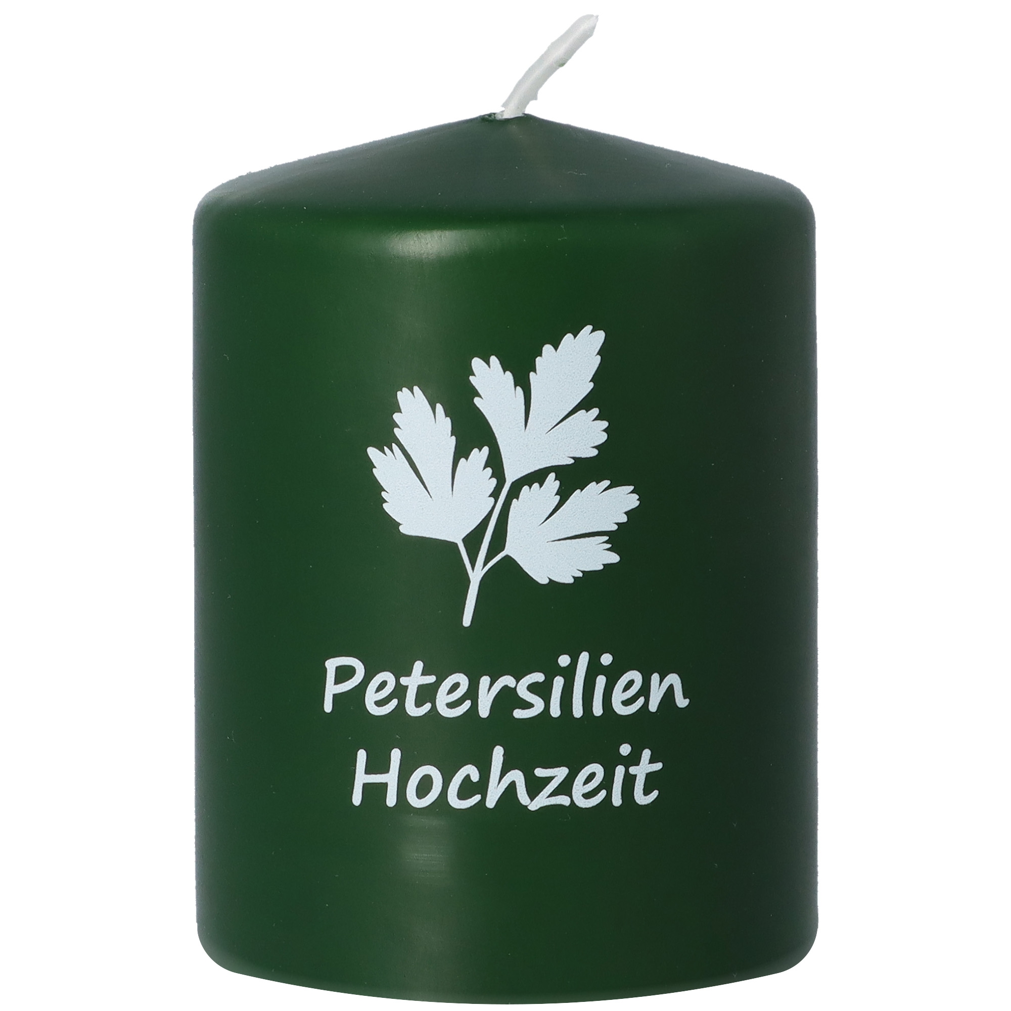 Stumpenkerze "Petersilienhochzeit"