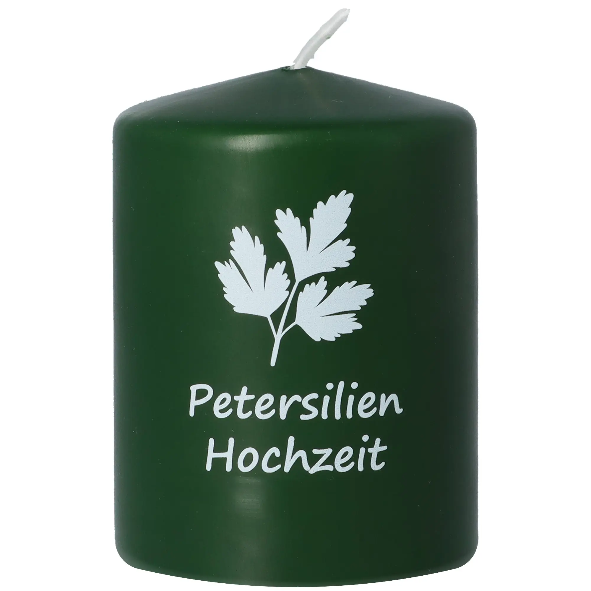 Stumpenkerze "Petersilienhochzeit"