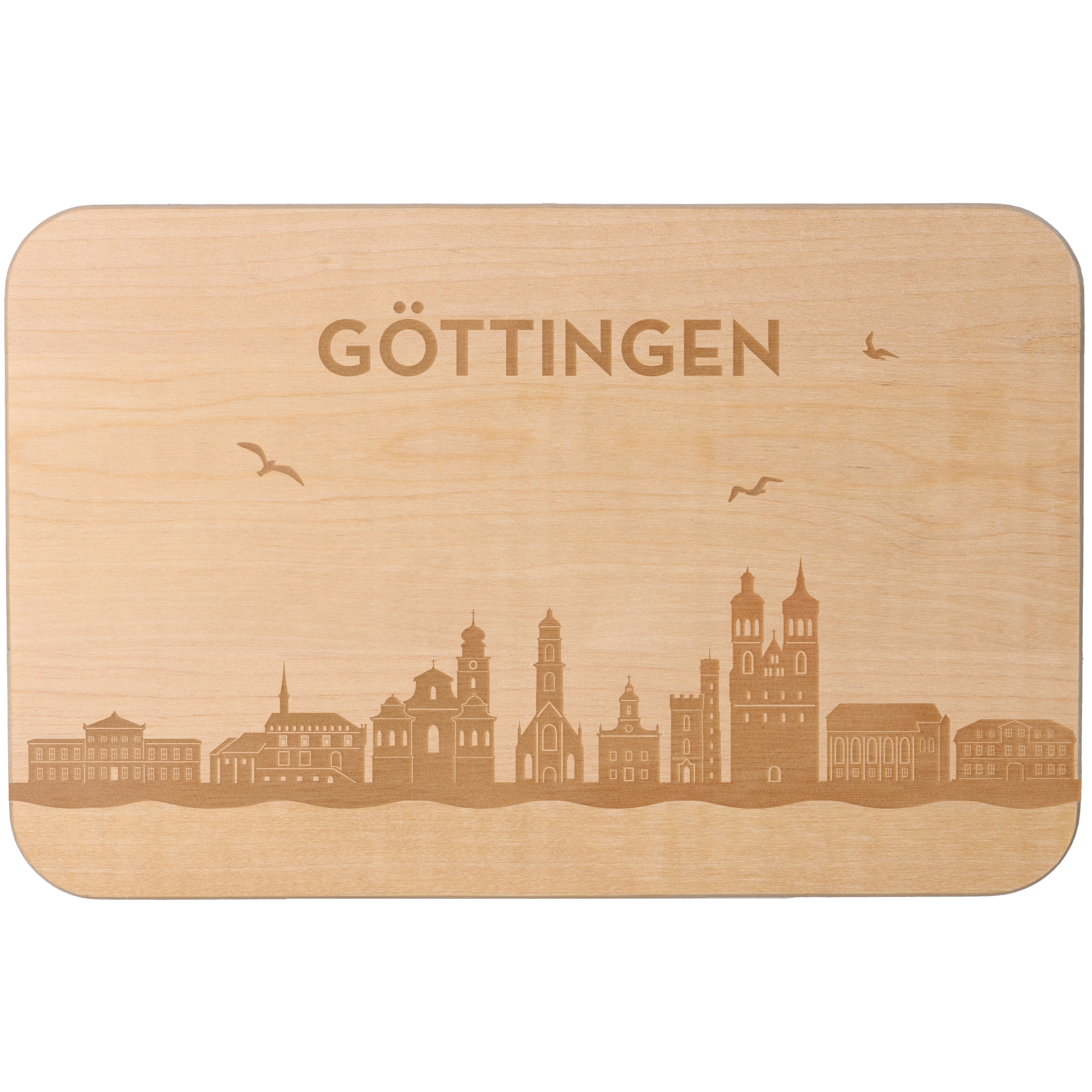 Frühstücksbrett Skyline Göttingen Frühstücksbrett Skyline Göttingen
