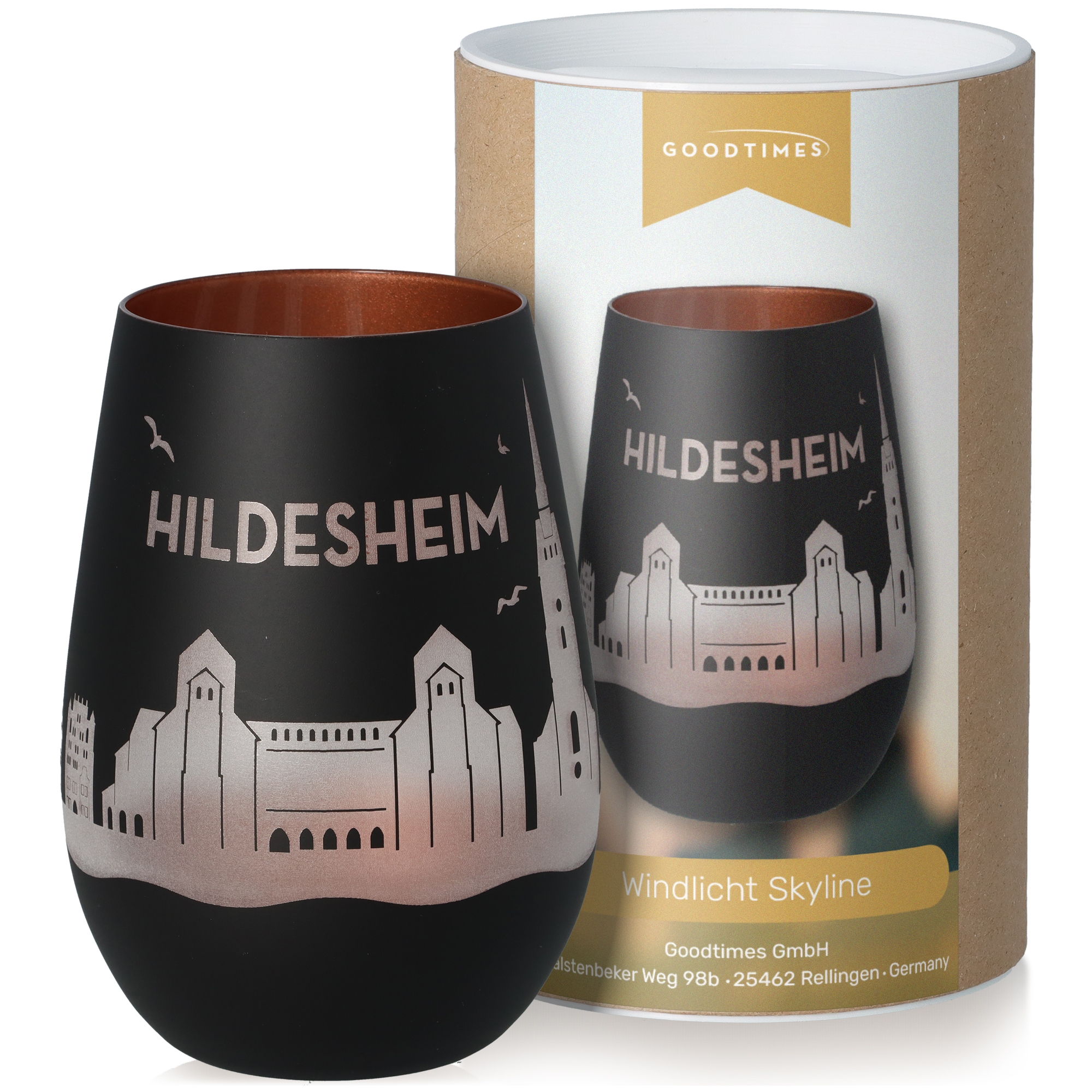 Windlicht Skyline Hildesheim Pokal, Töpferei