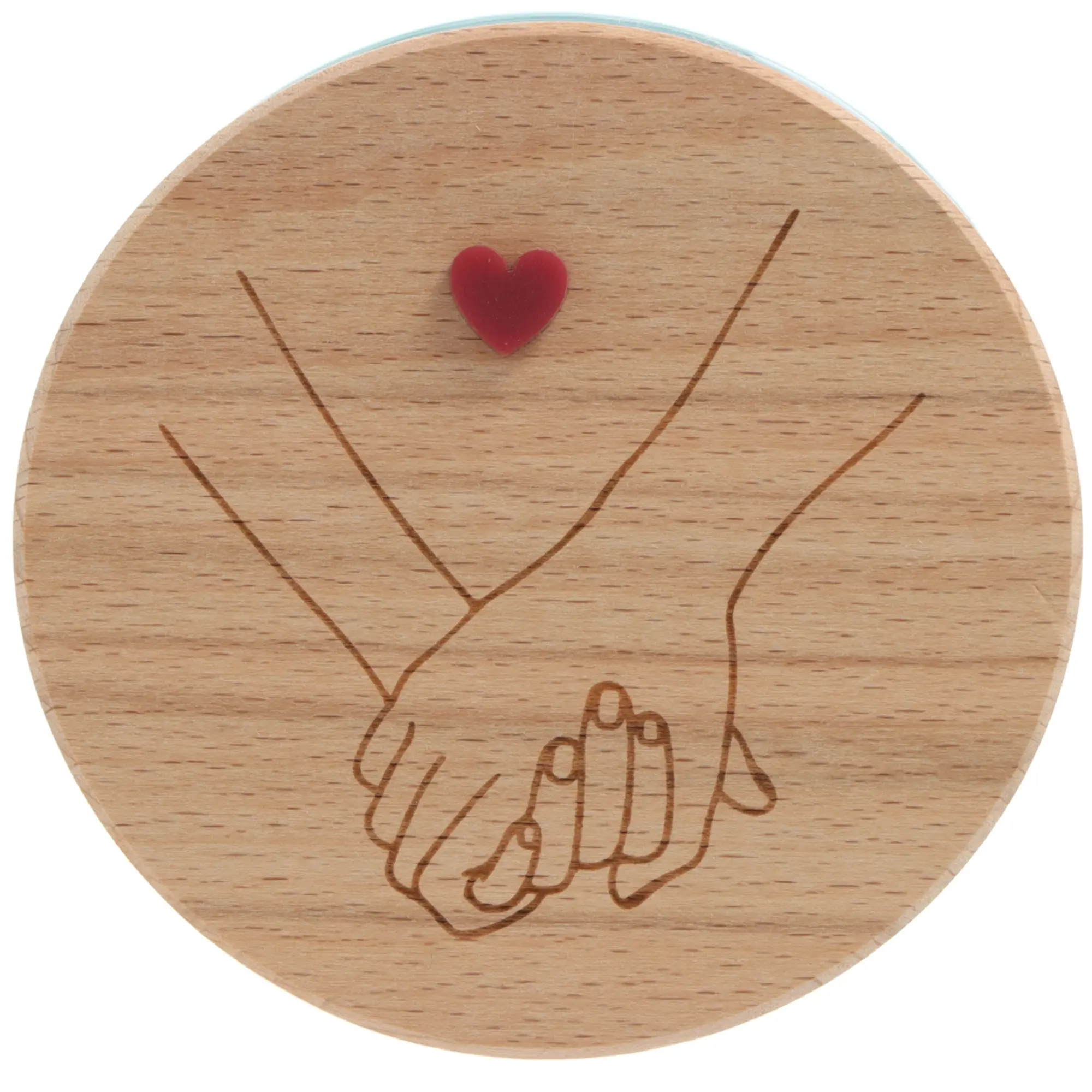 Holzplatte, Hände halten, Herz, Liebe, Paar