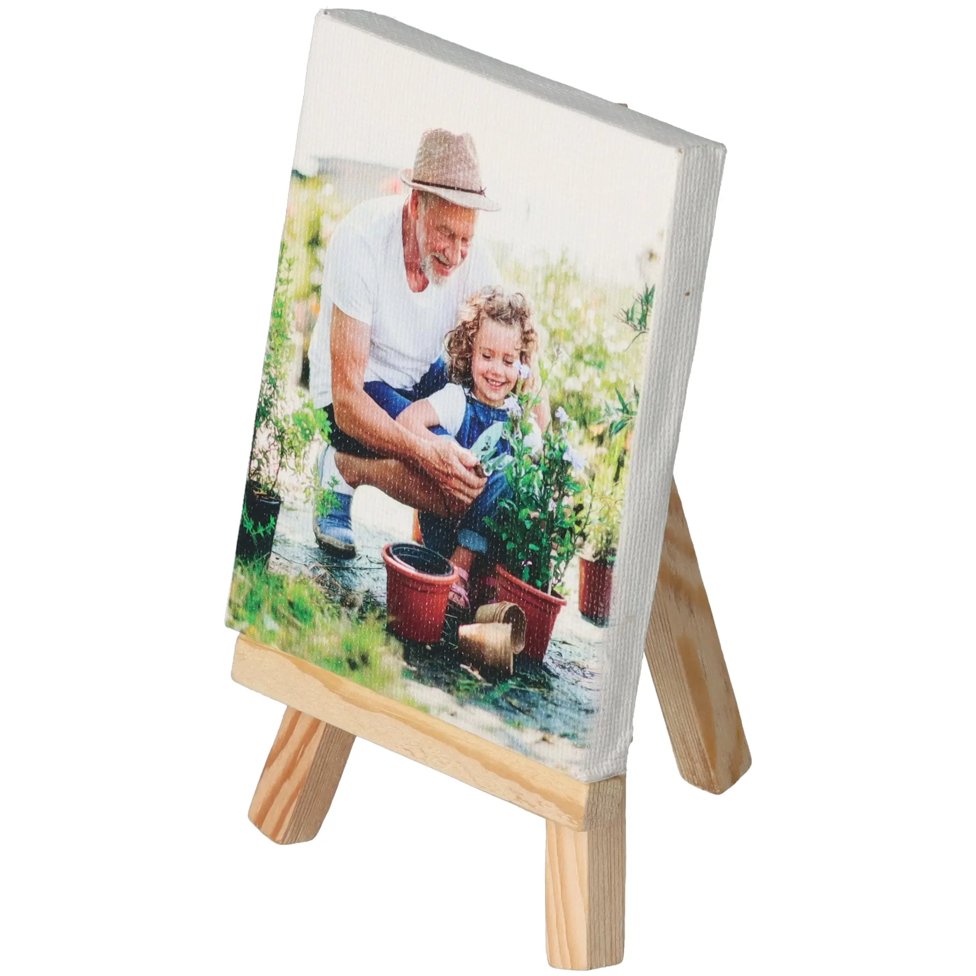 Mini Fotoleinwand mit Ministaffelei
