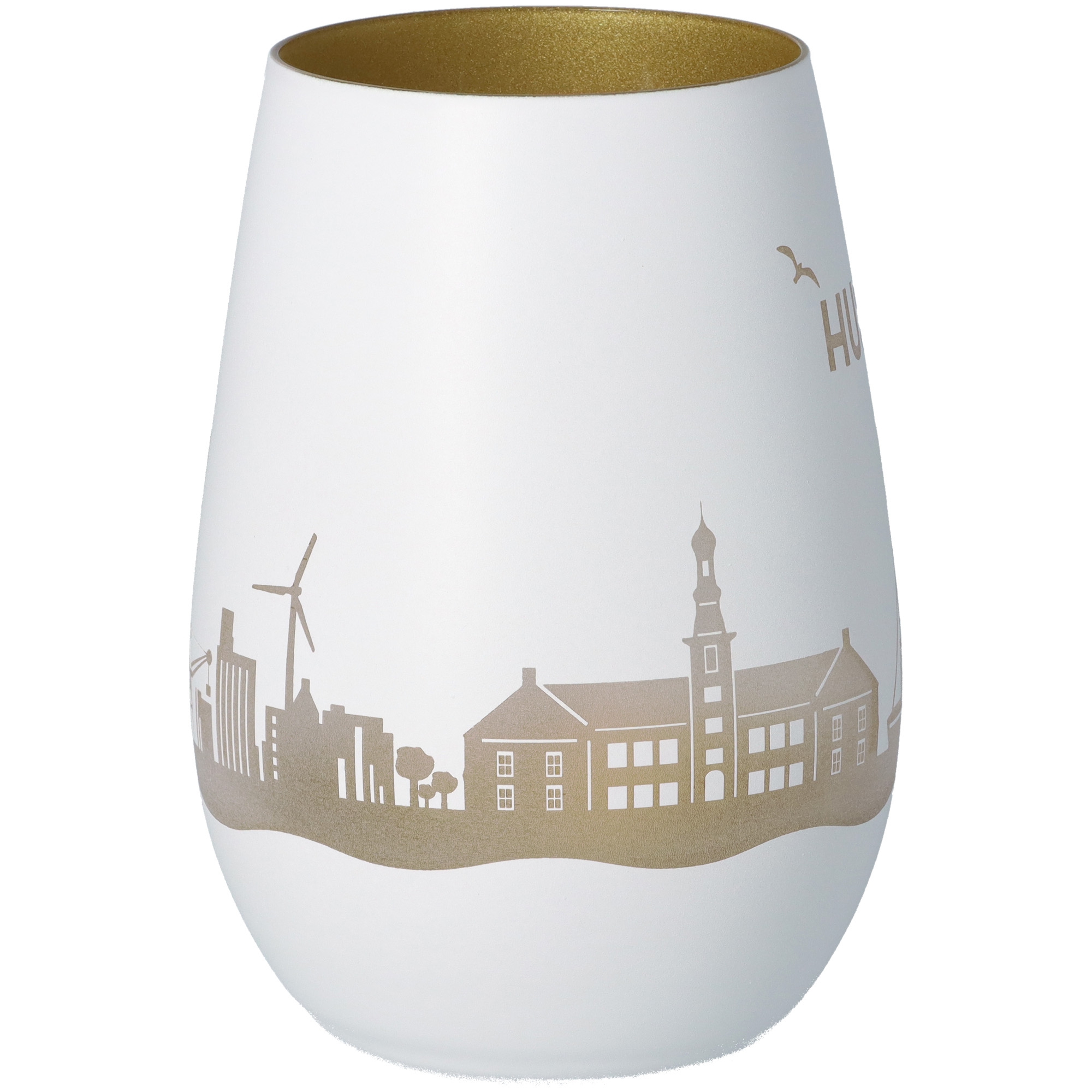 Windlicht Skyline Husum Töpferei, Krug, Porzellan, Vase, Lampe