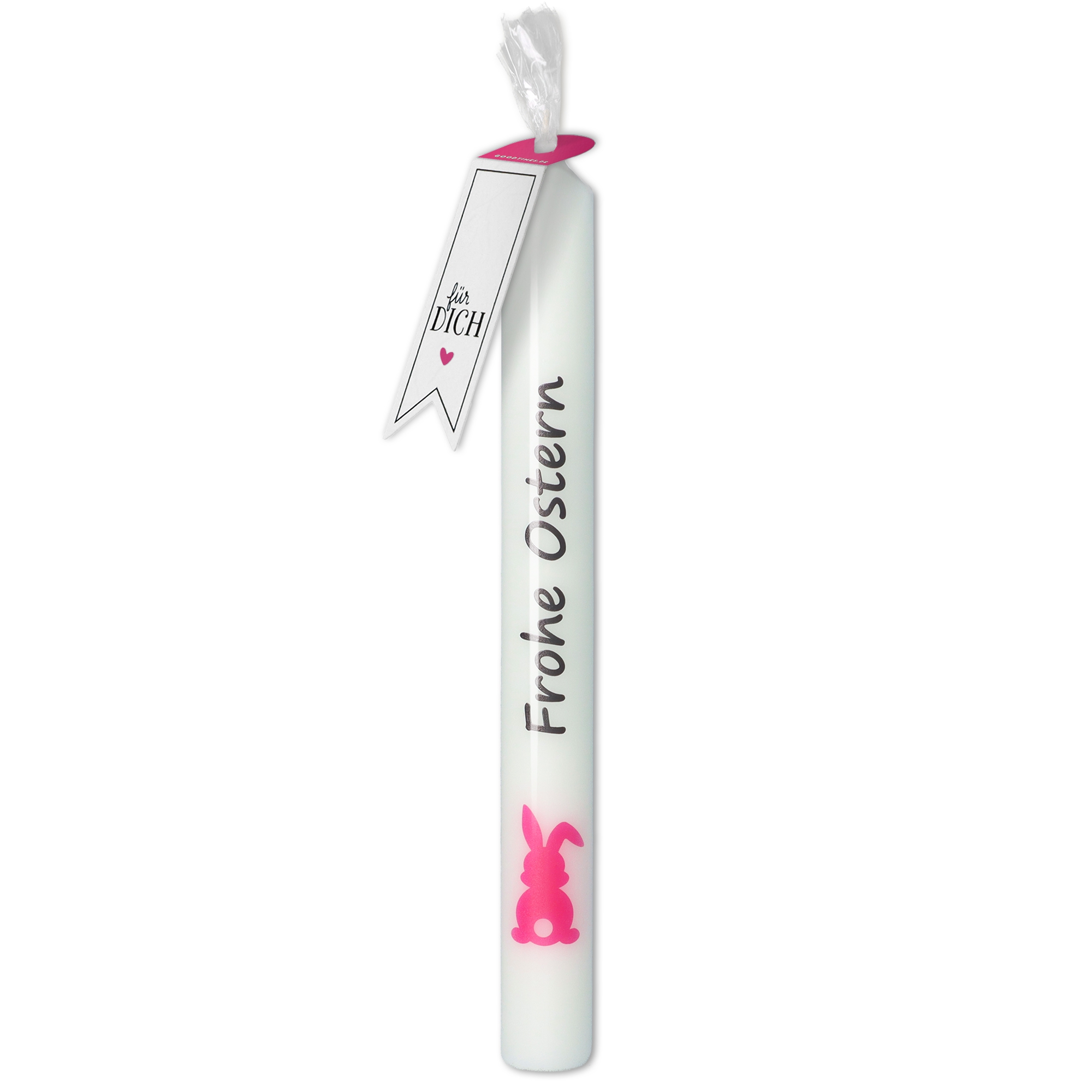 Stabkerze "Frohe Ostern" Pink