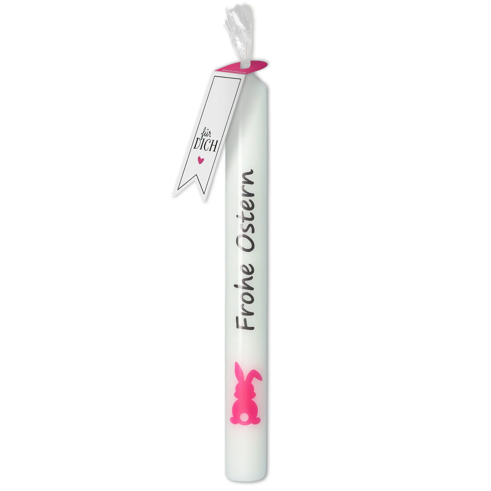 Stabkerze "Frohe Ostern" Pink