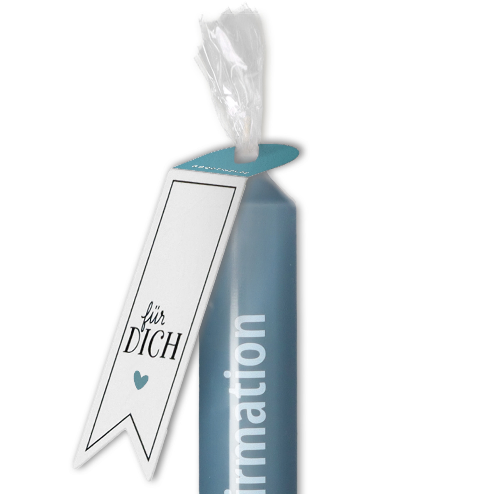 Stabkerze Saphir "Alles Liebe zur Konfirmation" Stabkerze Saphir "Alles Liebe zur Konfirmation"