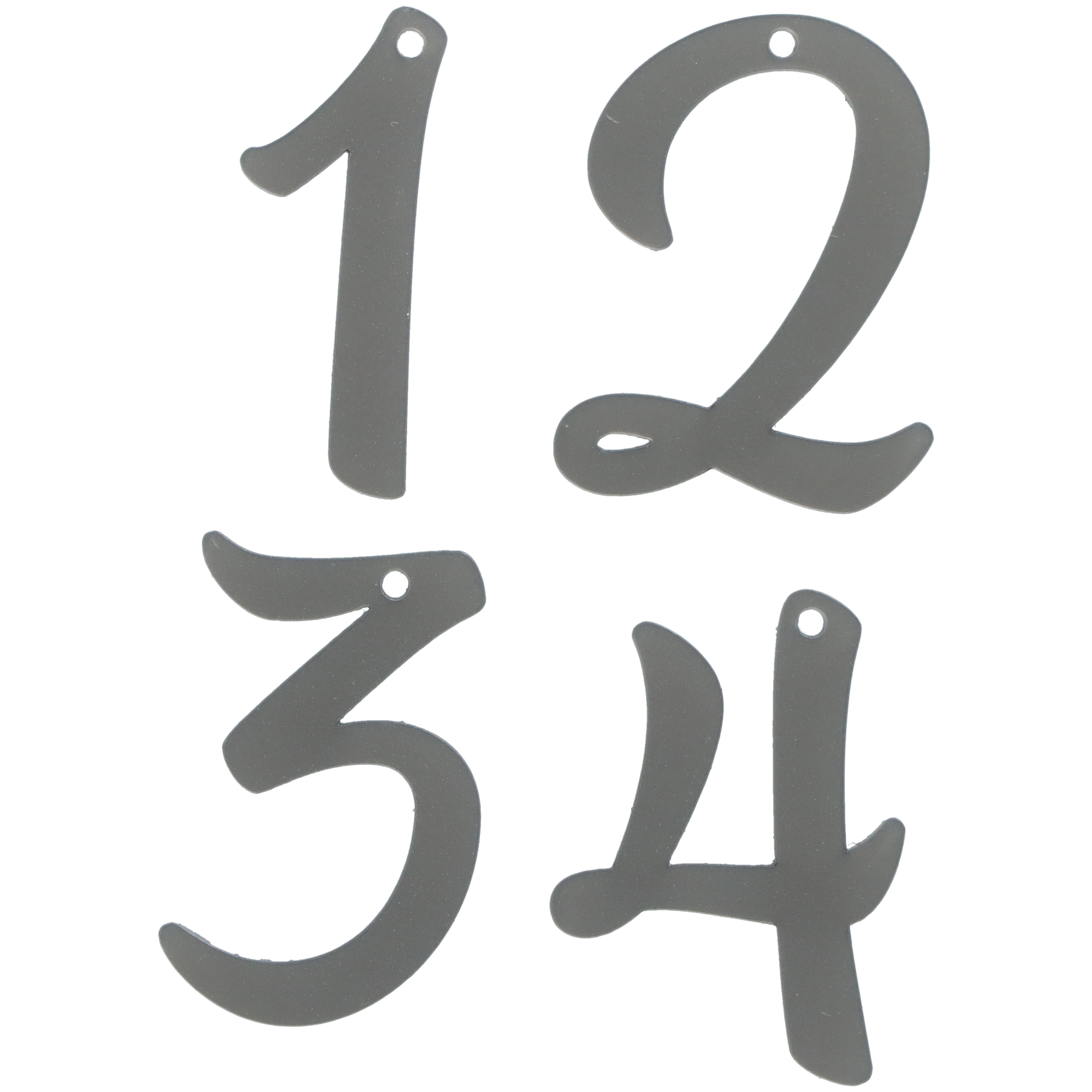 Adventskranz Anhänger Zahlen 1-4 Silber Adventskranz Anhänger Zahlen 1-4 Silber