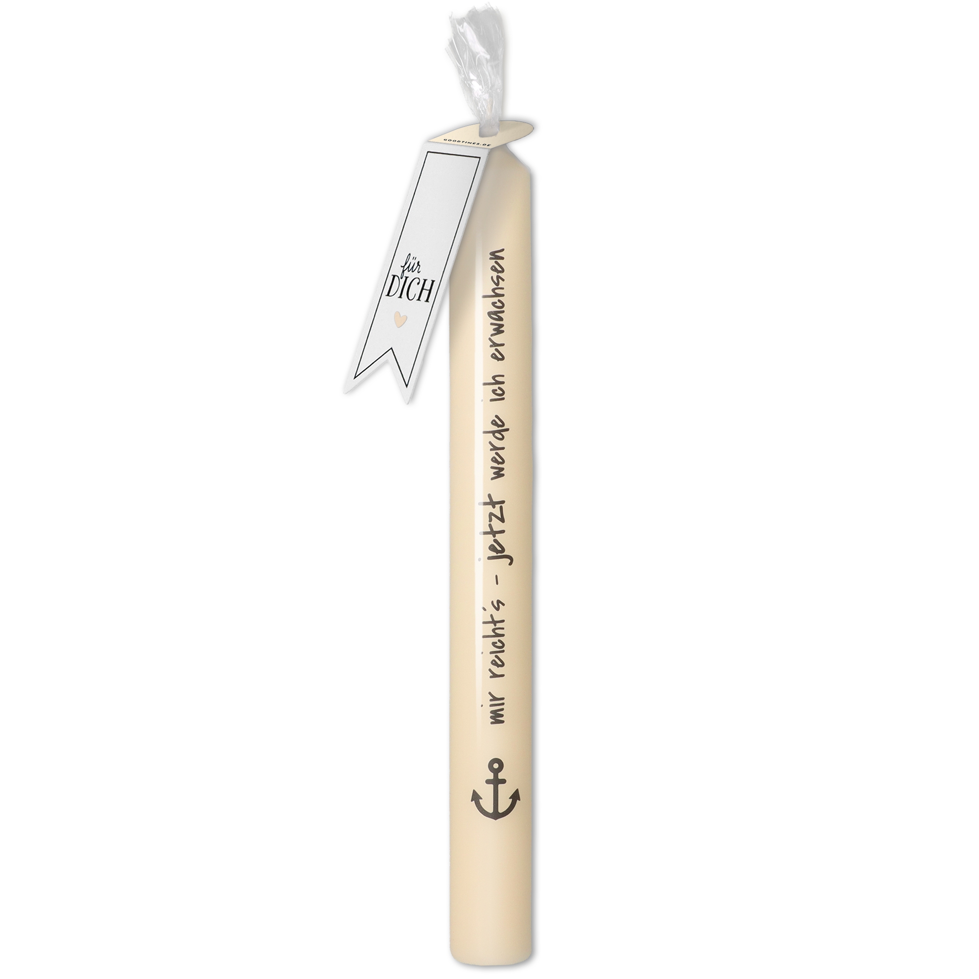 Stabkerze Jugendweihe "mir reicht´s" Stabkerze Jugendweihe "mir reicht´s"