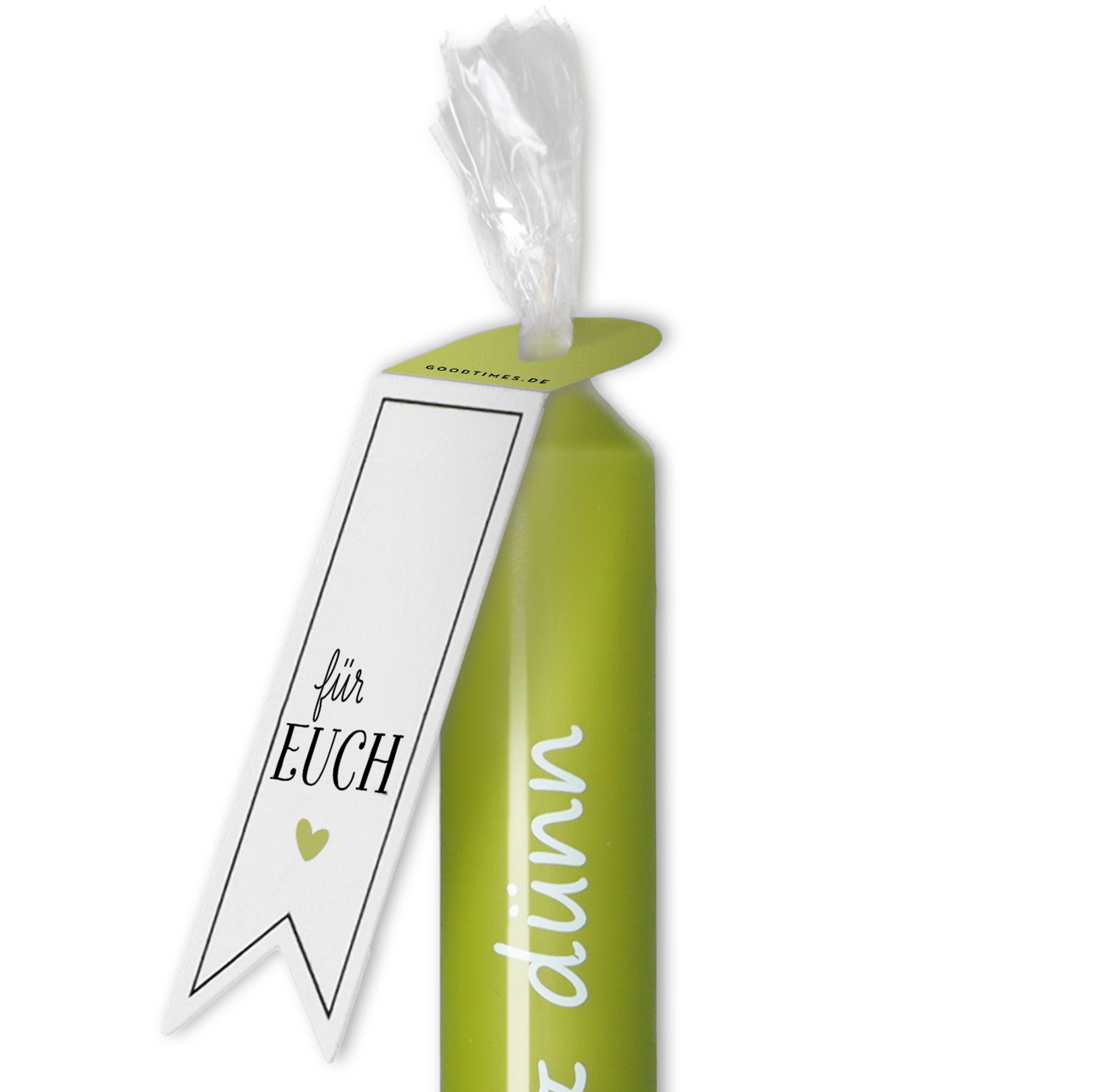 Stabkerze "12 1/2 durch dick und dünn" Stabkerze "12 1/2 durch dick und dünn"