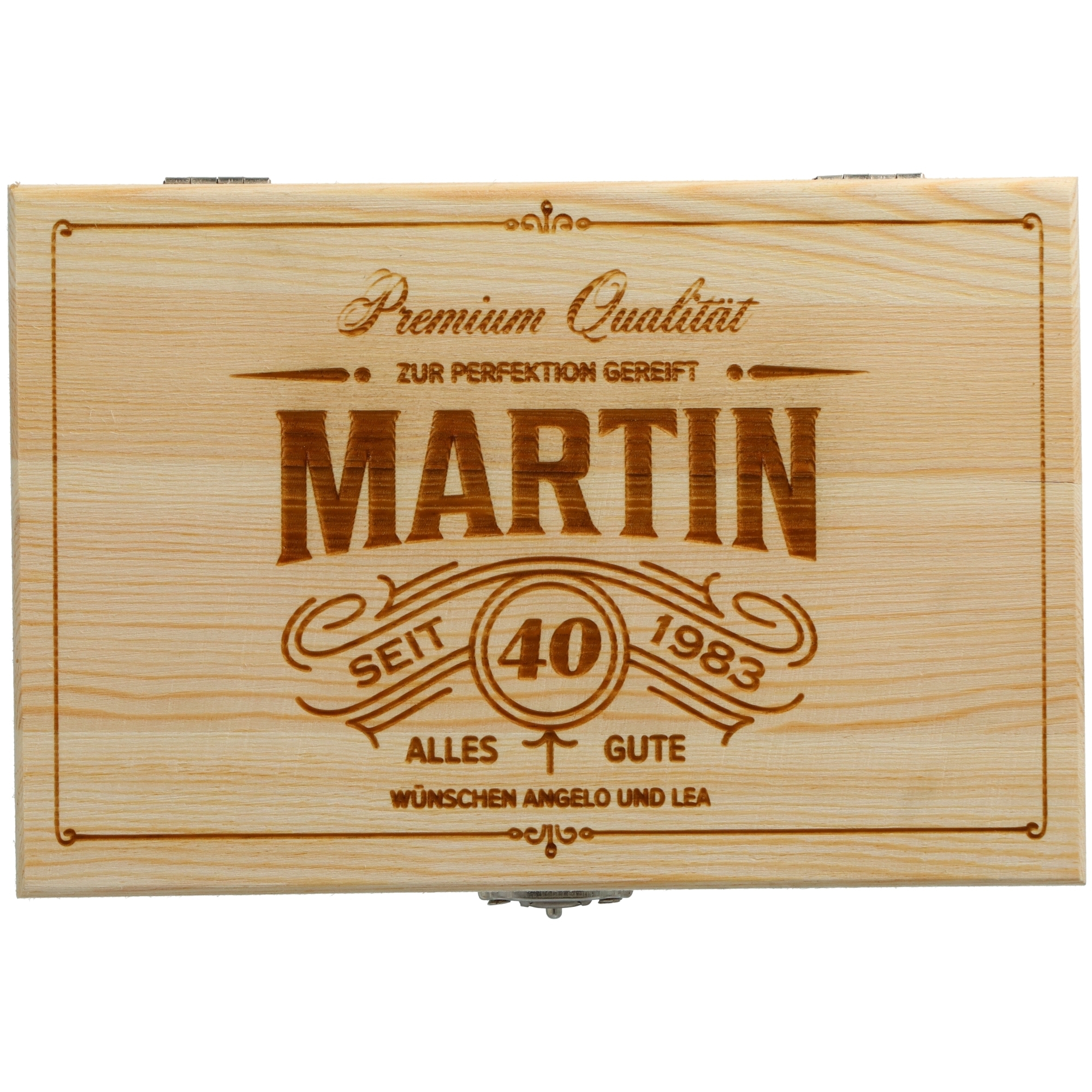 Holzbox, Gravur, MARTIN, Holz, Geschenkbox