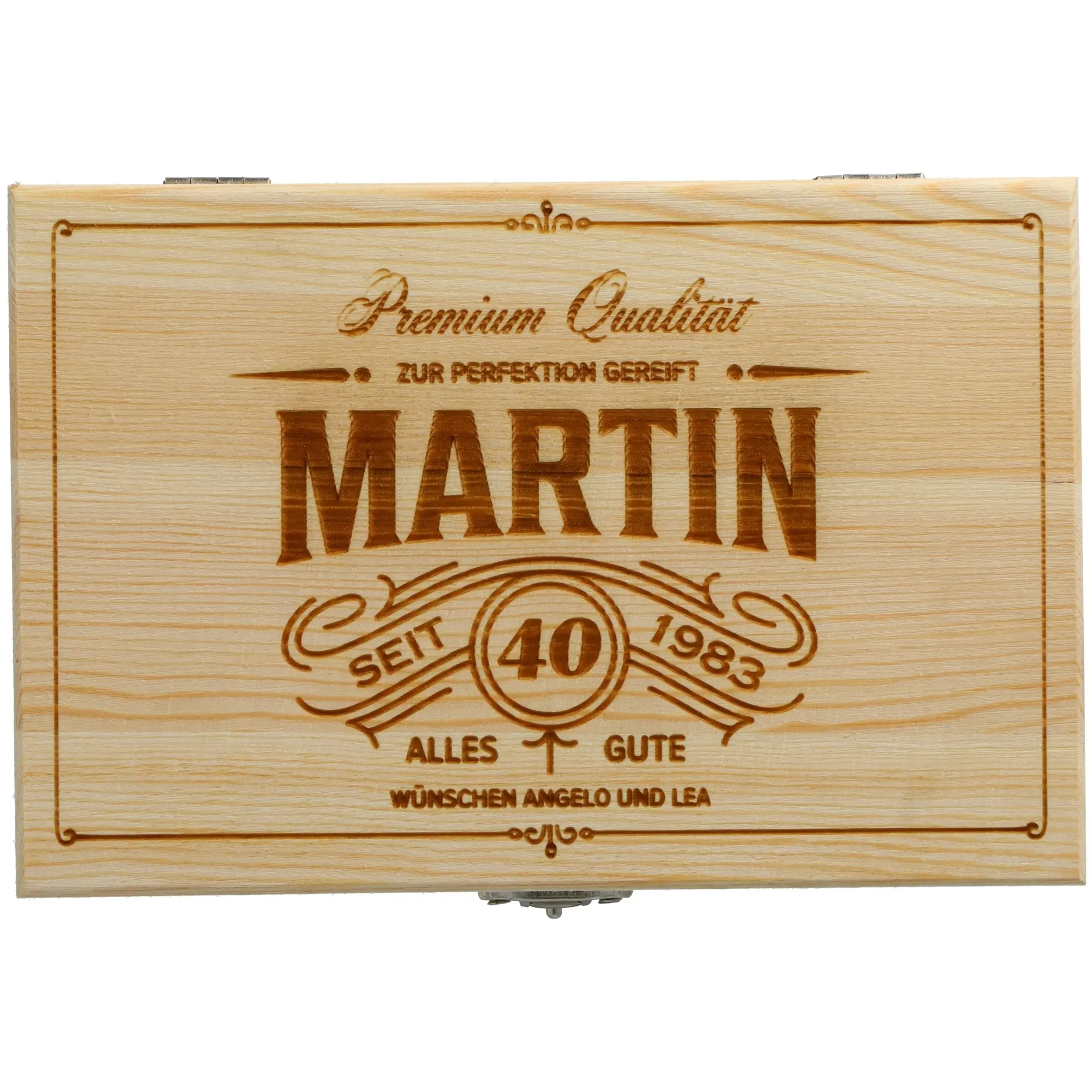 Holzbox, Gravur, MARTIN, Holz, Geschenkbox