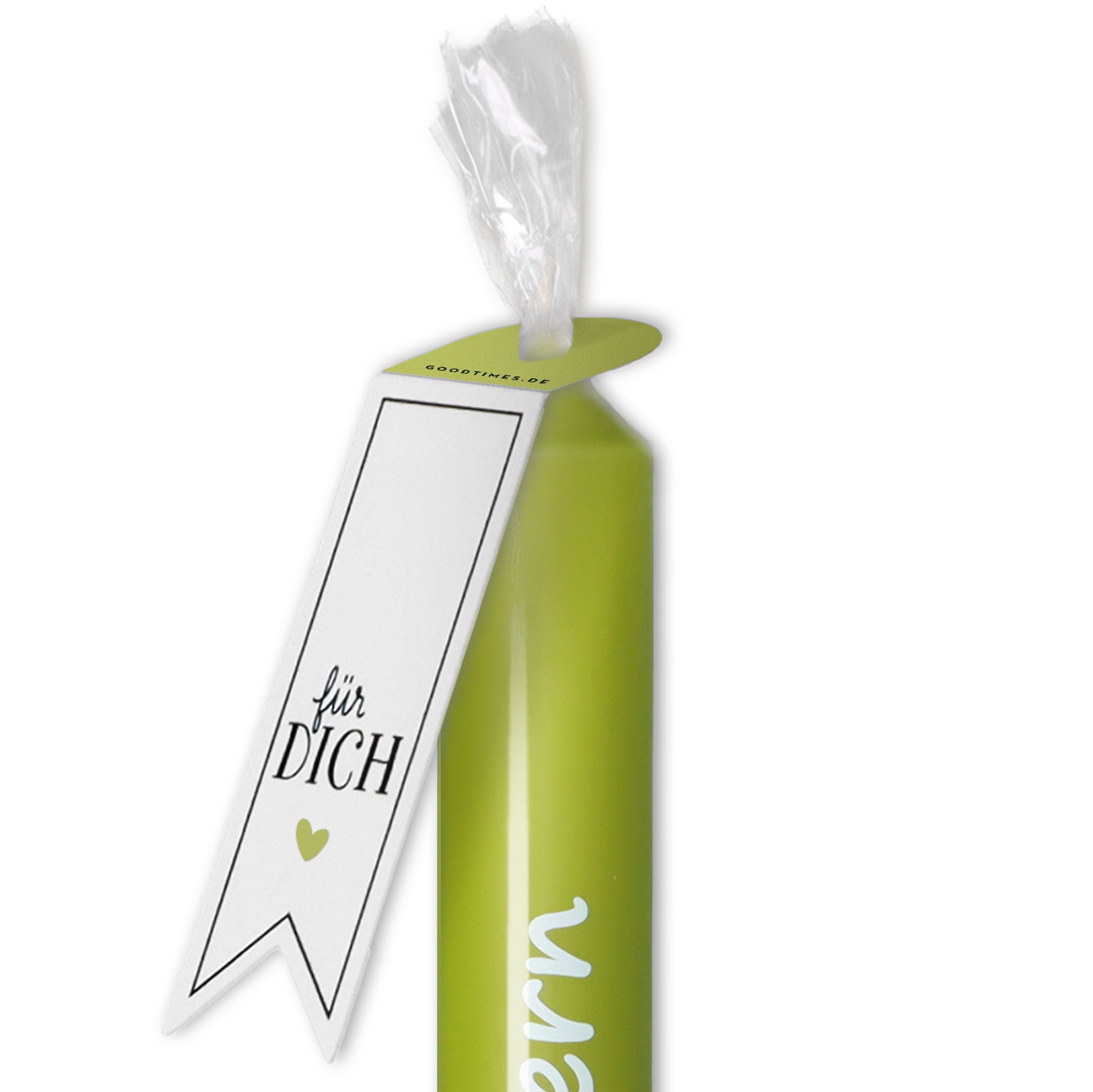 Stabkerze Olive "Frohe Ostern"