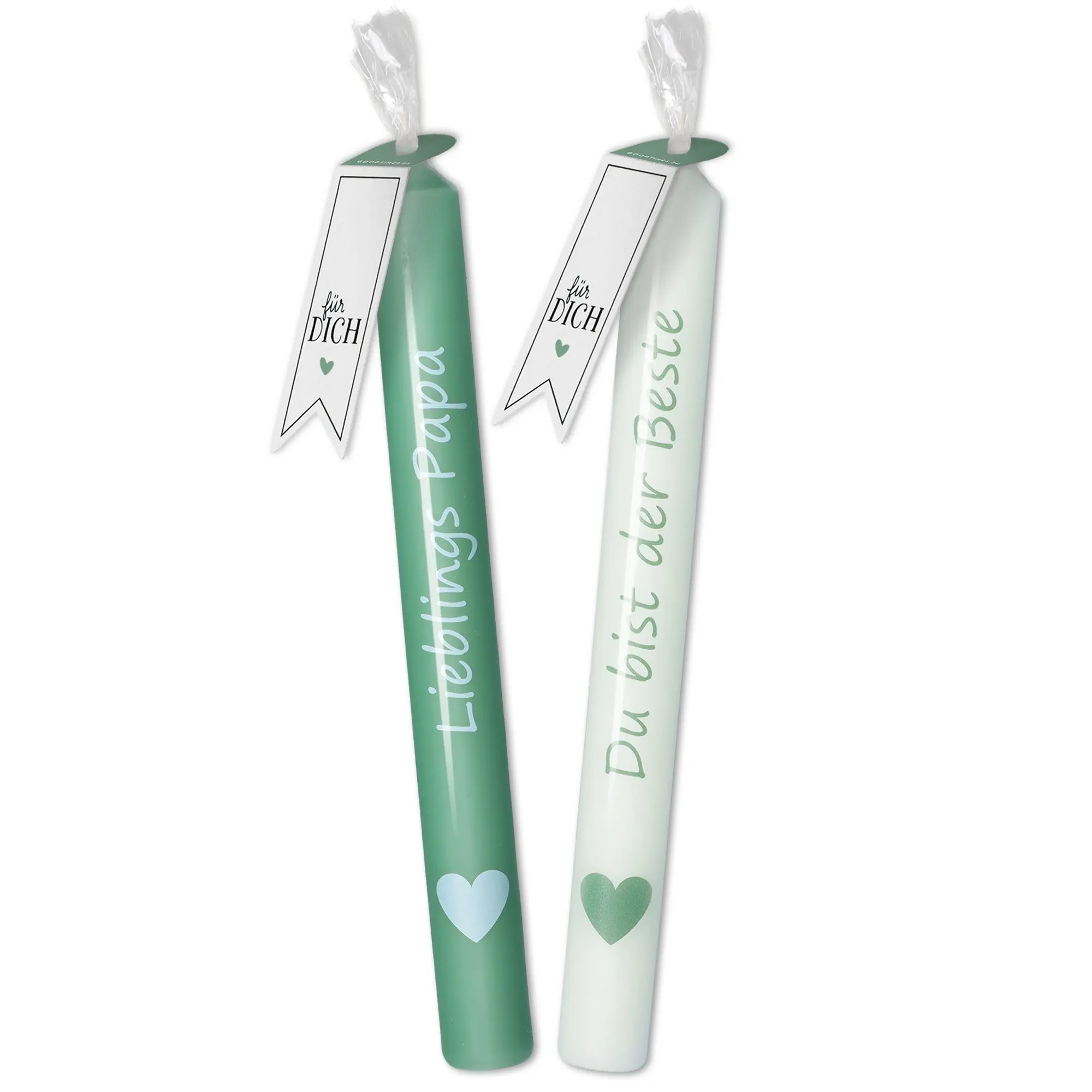 Stabkerzen-Set "Lieblings Papa" & "Du bist der Beste"