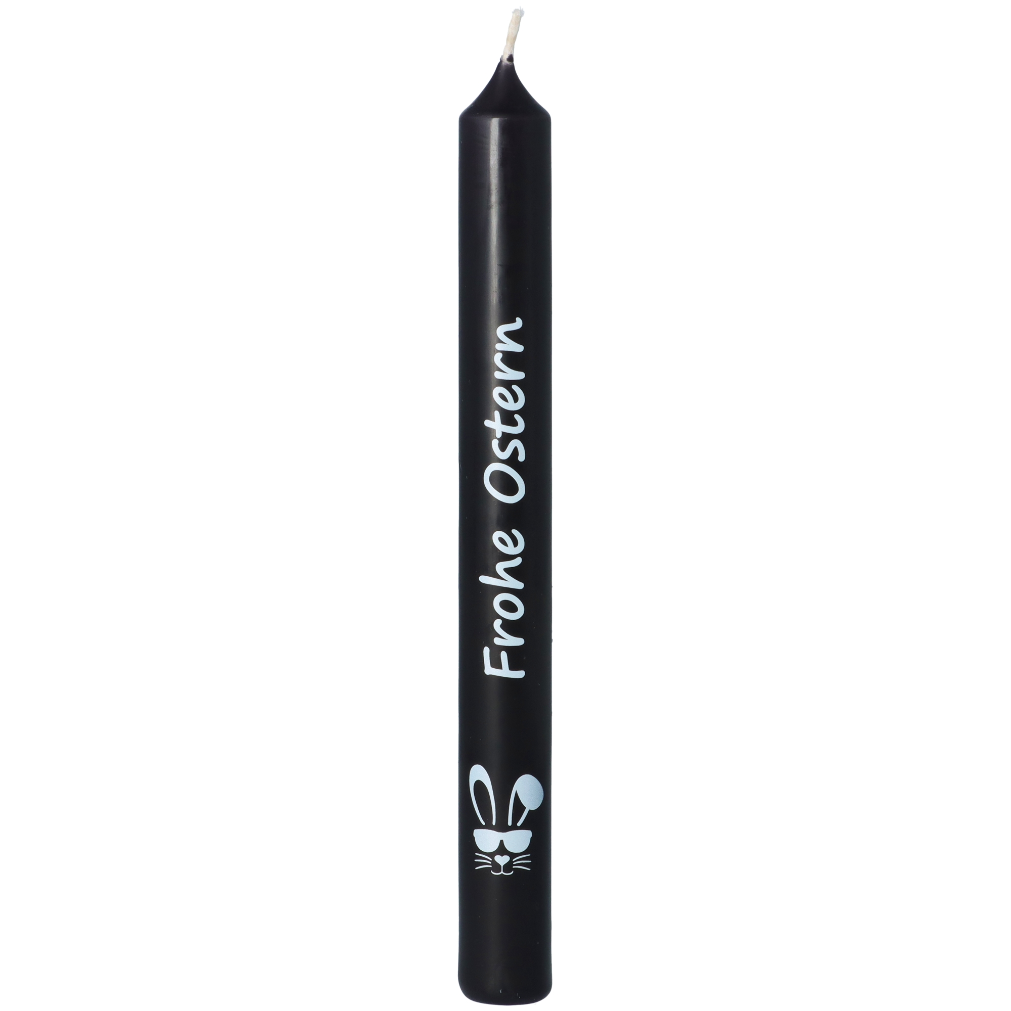 Stabkerzen-Set Schwarz "Frohe Ostern"