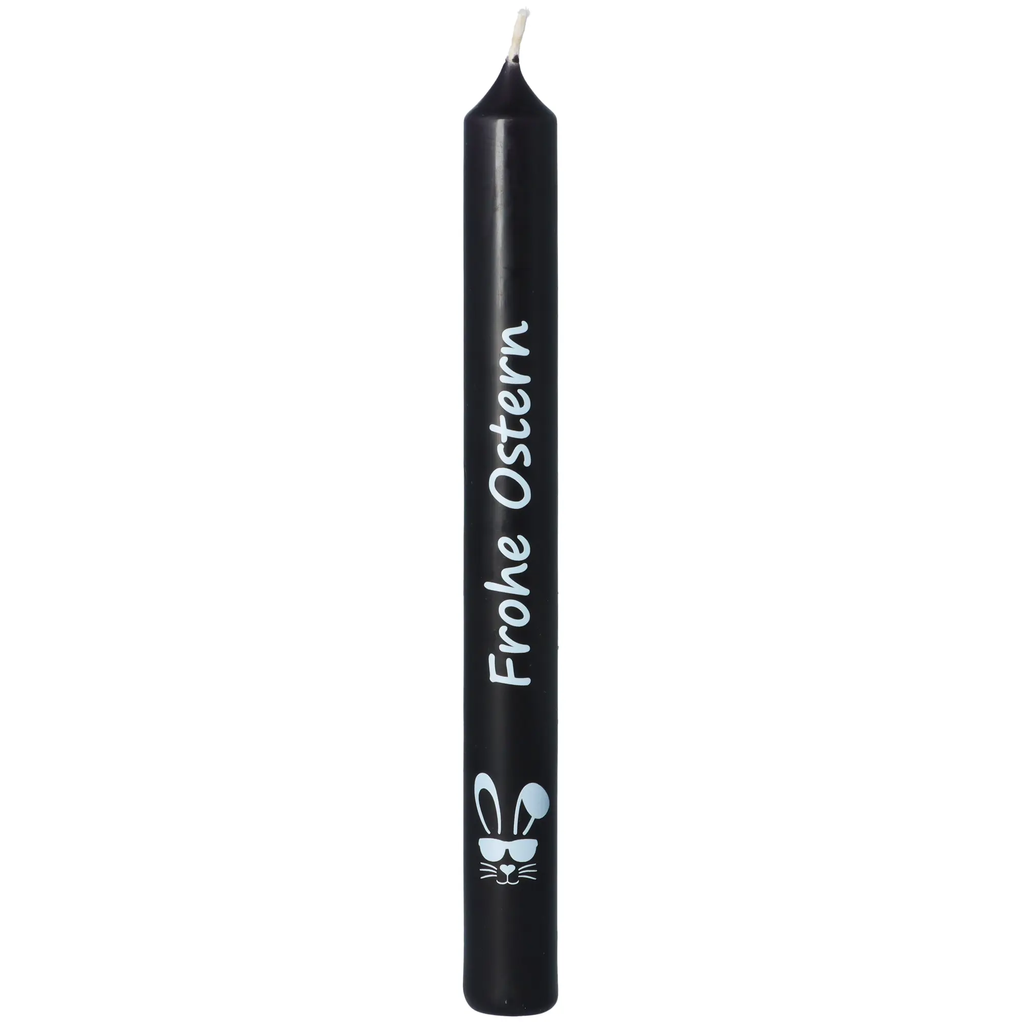 Stabkerzen-Set Schwarz "Frohe Ostern"