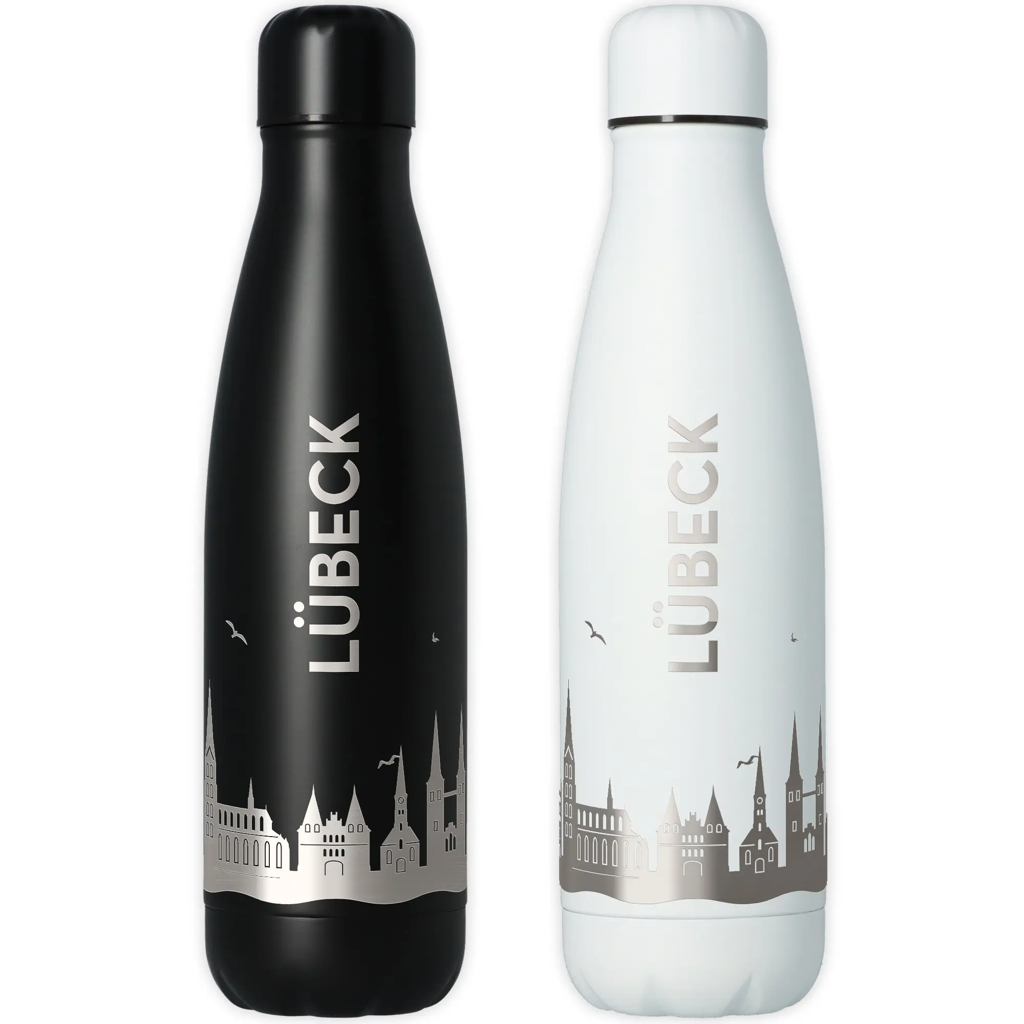 Trinkflasche Skyline Lübeck