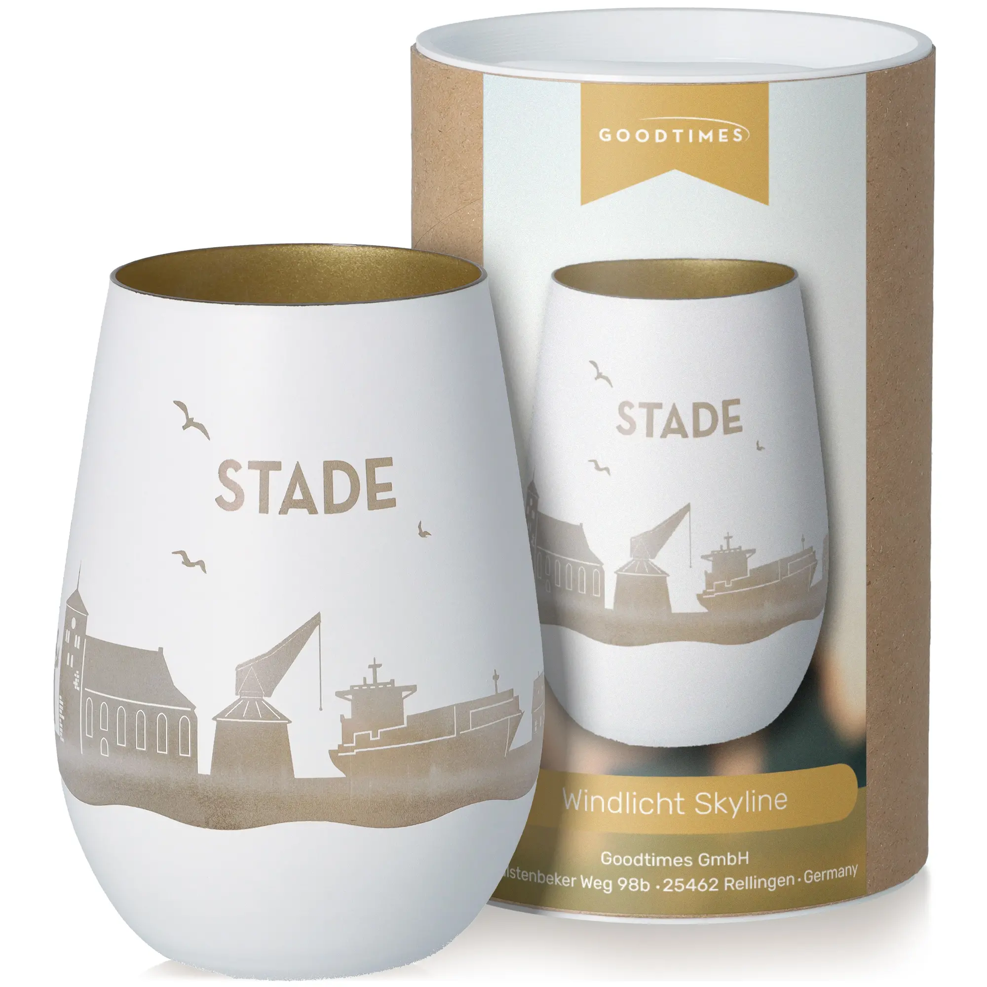 Windlicht Skyline Stade
